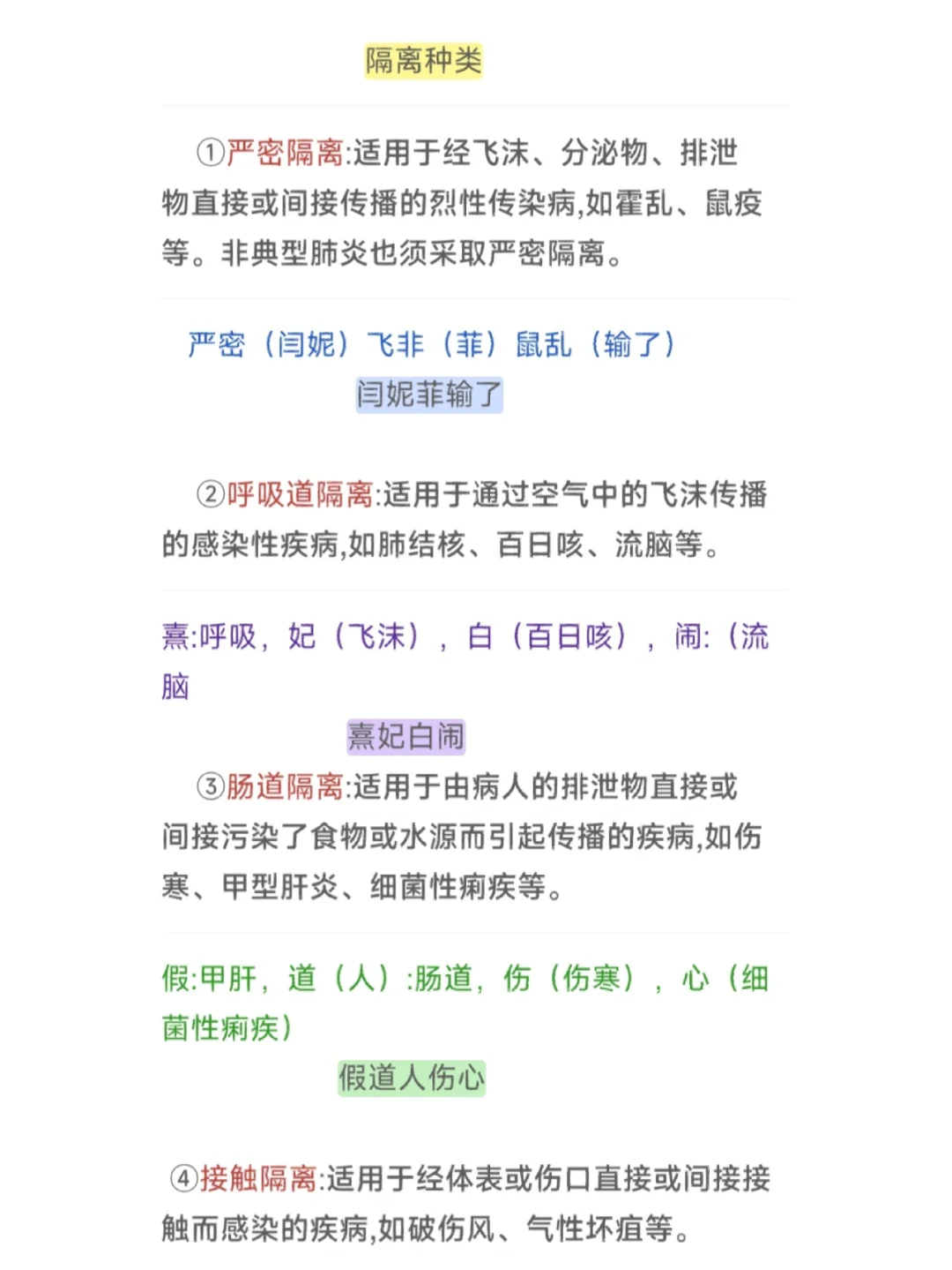 2023护考‖基护口诀‖必考点