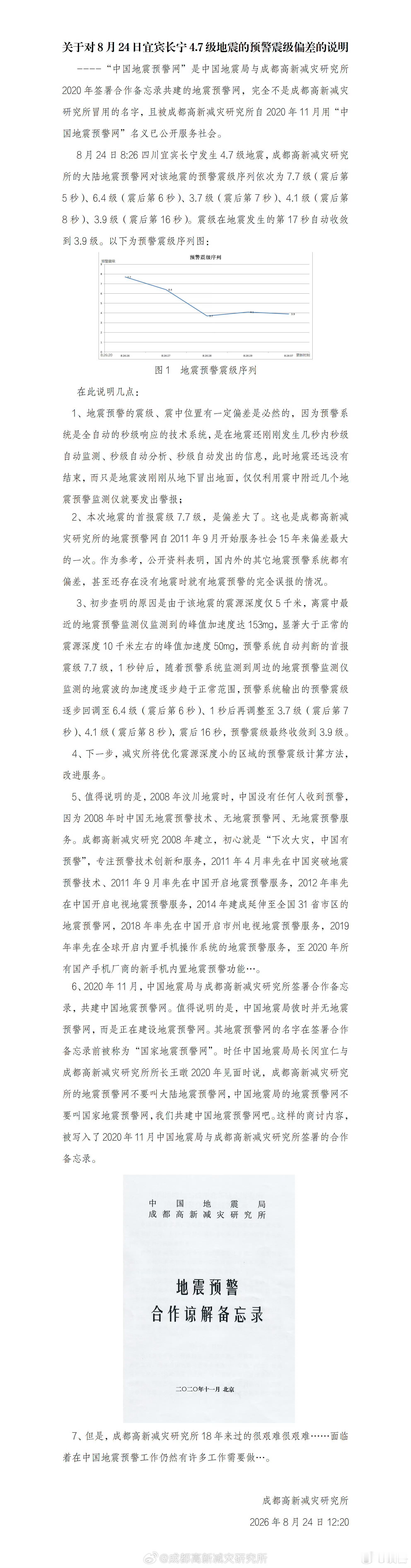 成都高新减灾研究所说过得很艰难有点心疼这个研究所。 