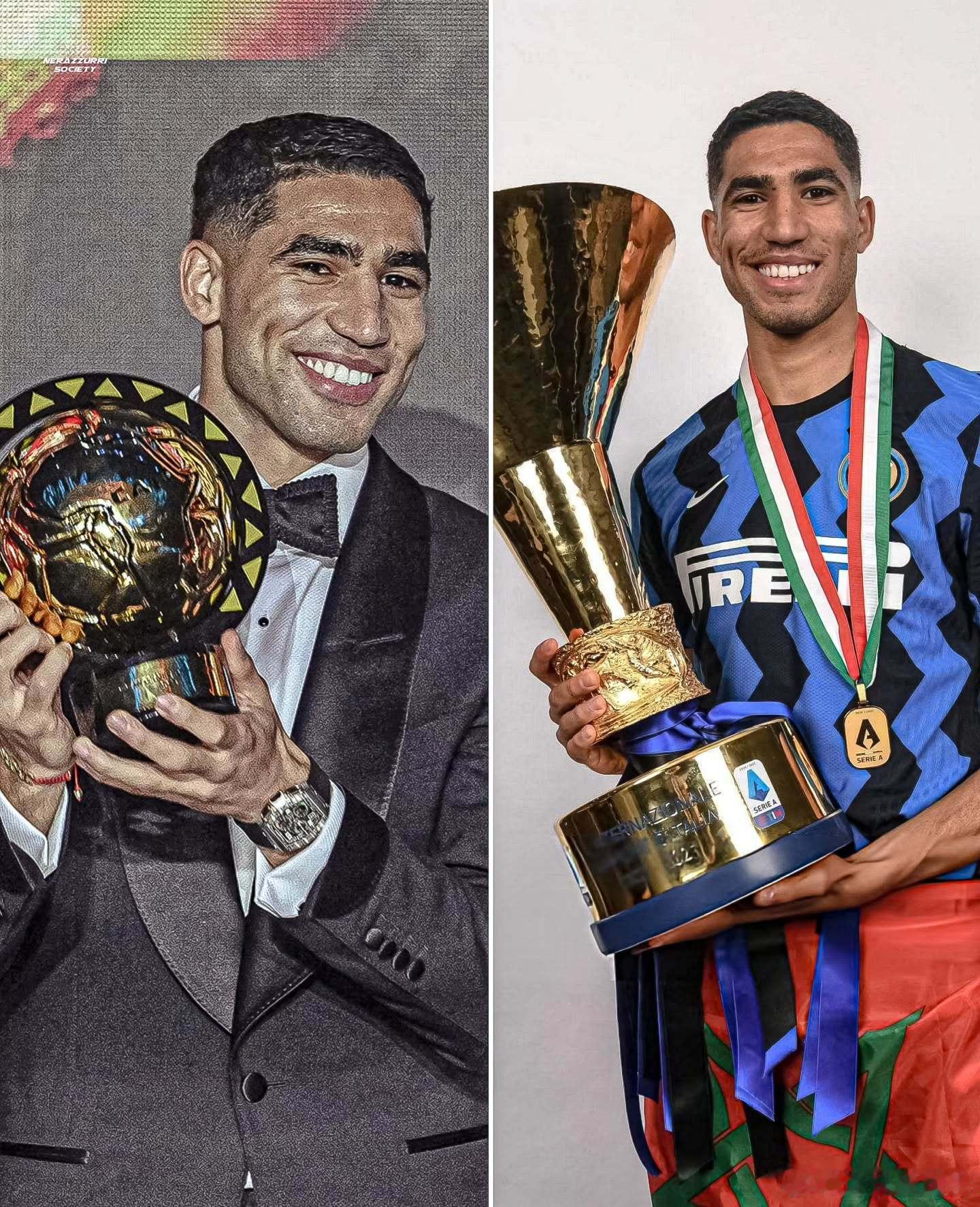 恭喜国际米兰曾经的超跑哈基米获得非洲足球先生，地表最强超跑！