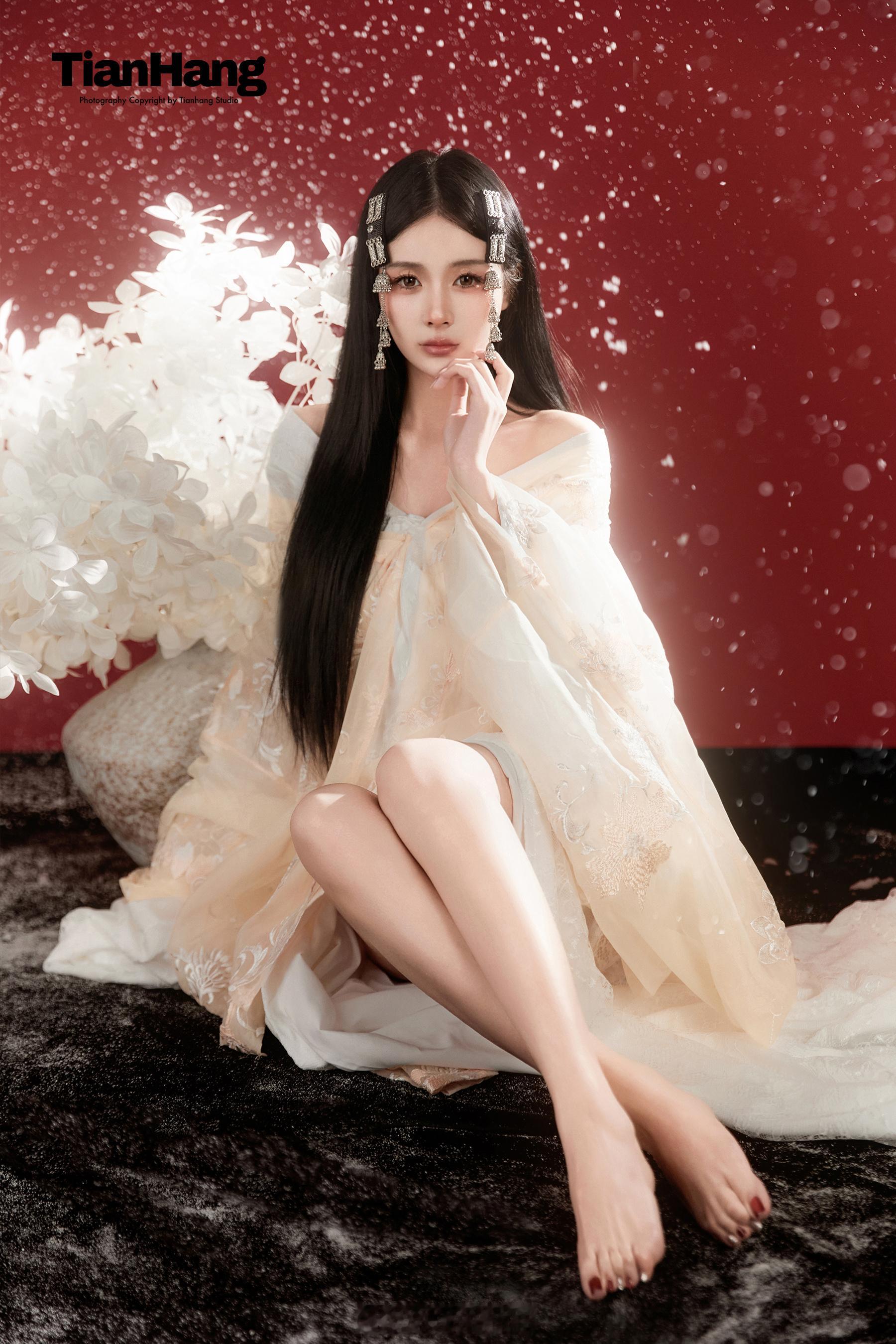 ✨棚拍分享新中式的浪漫 在红与黑的碰撞中 刹那永恒💫天航工作室棚拍新中式纯欲少