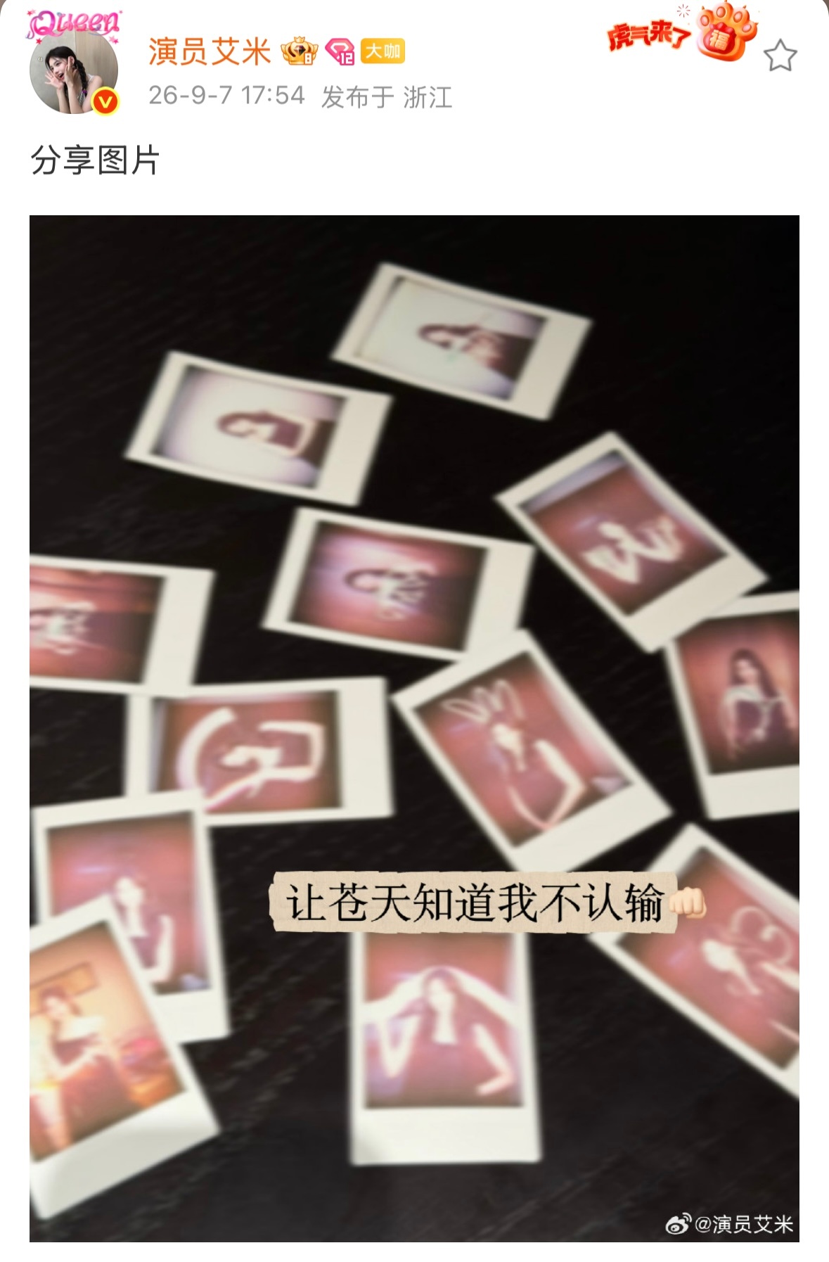 艾米让苍天知道我不认输艾米绝不认输艾米这不服输的精神我学[偷笑]妹妹把失败版挑一