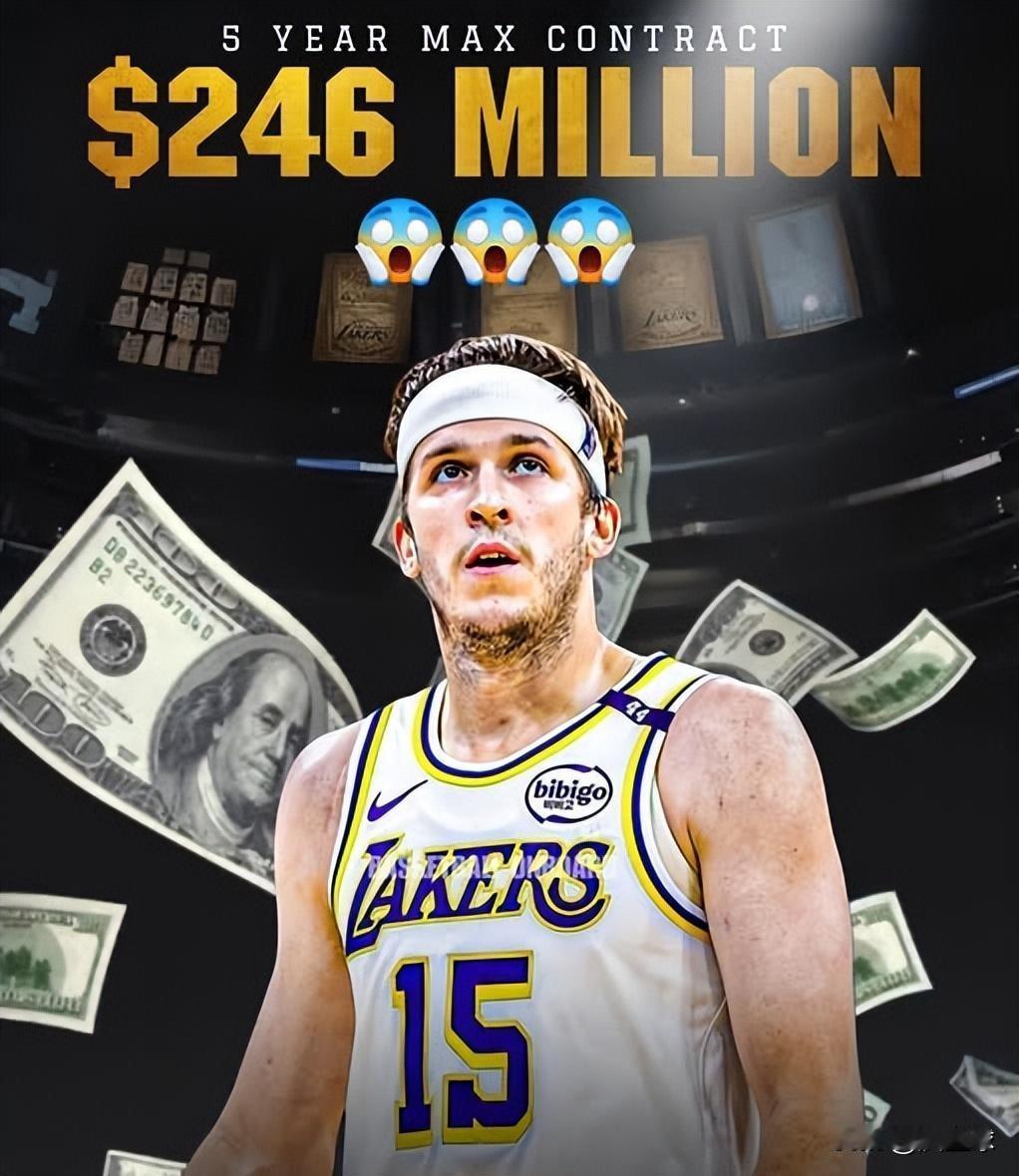 5年2.46亿，他将创历史最贵落选秀

詹姆斯因伤缺席至今，里夫斯获得大量球权和