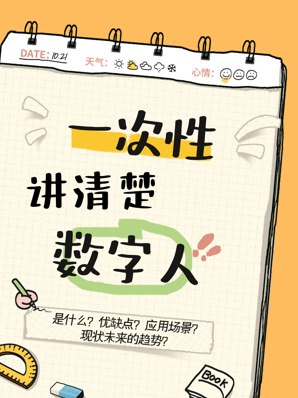 一次性讲清楚数字人。数字人是通过计算机技术创造的虚拟人物，能像真人一样行动、交流