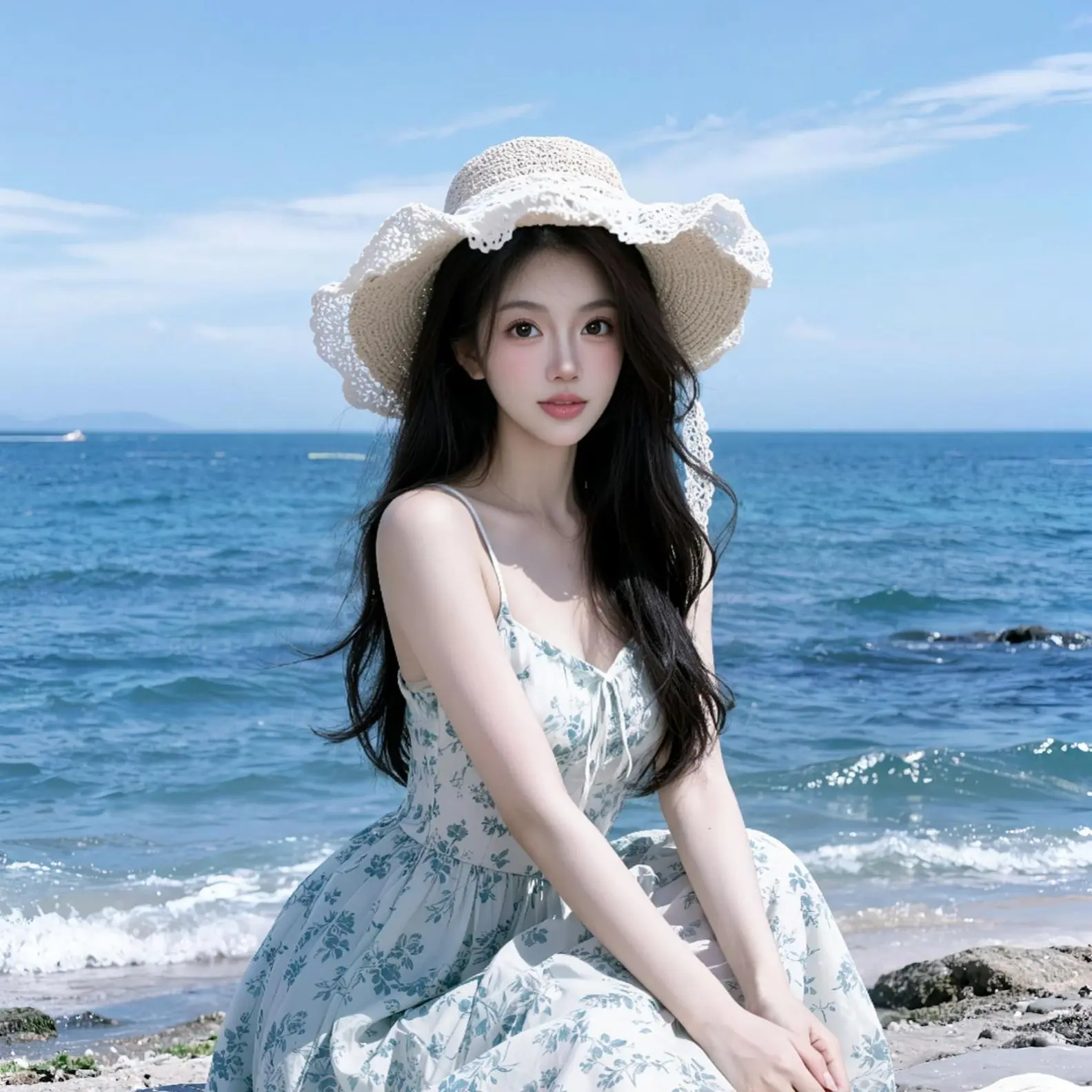 AI海滨氛围感写真 ai创作