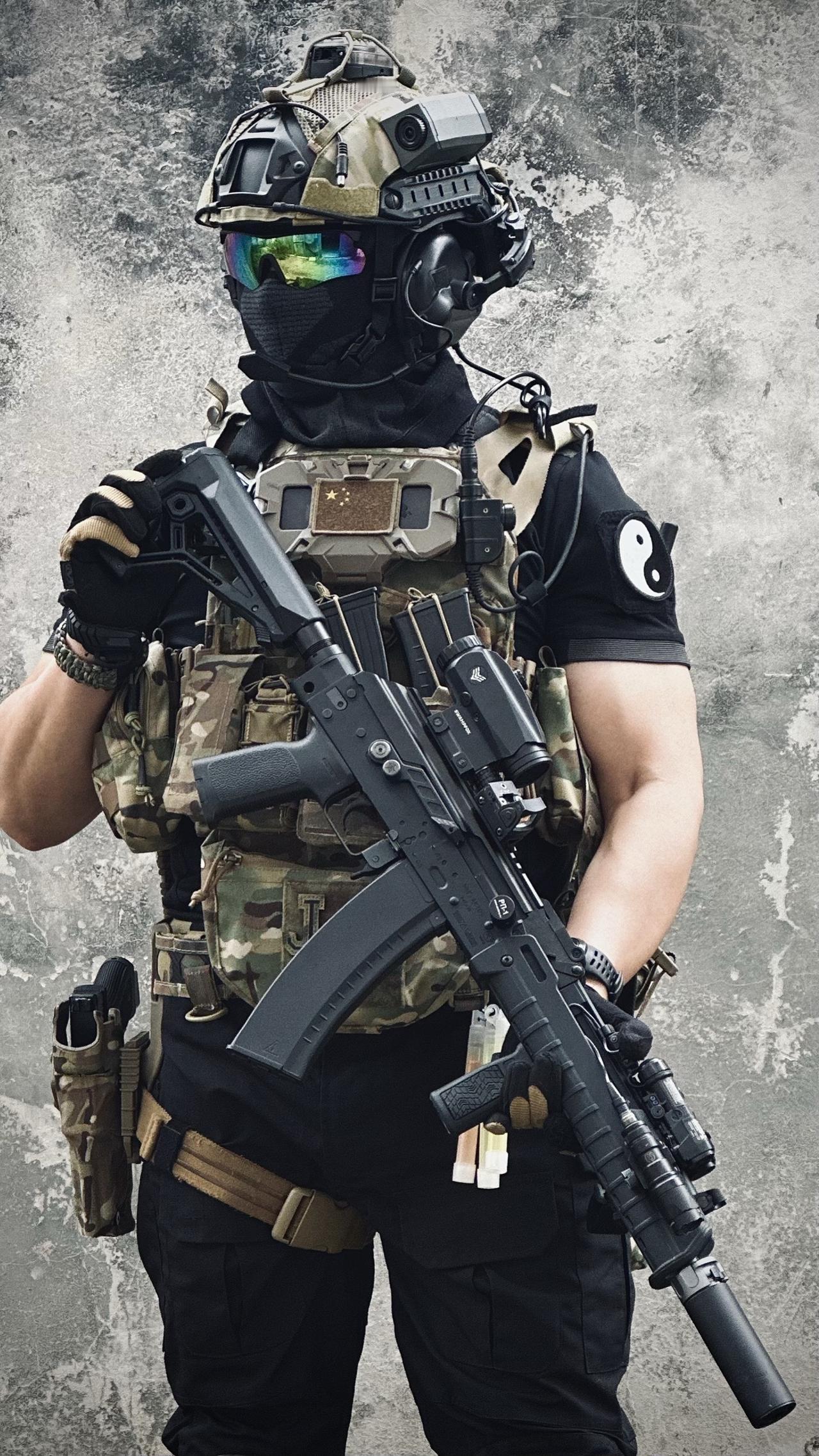 AK 战术装备武器 军迷发烧友 男生减速带