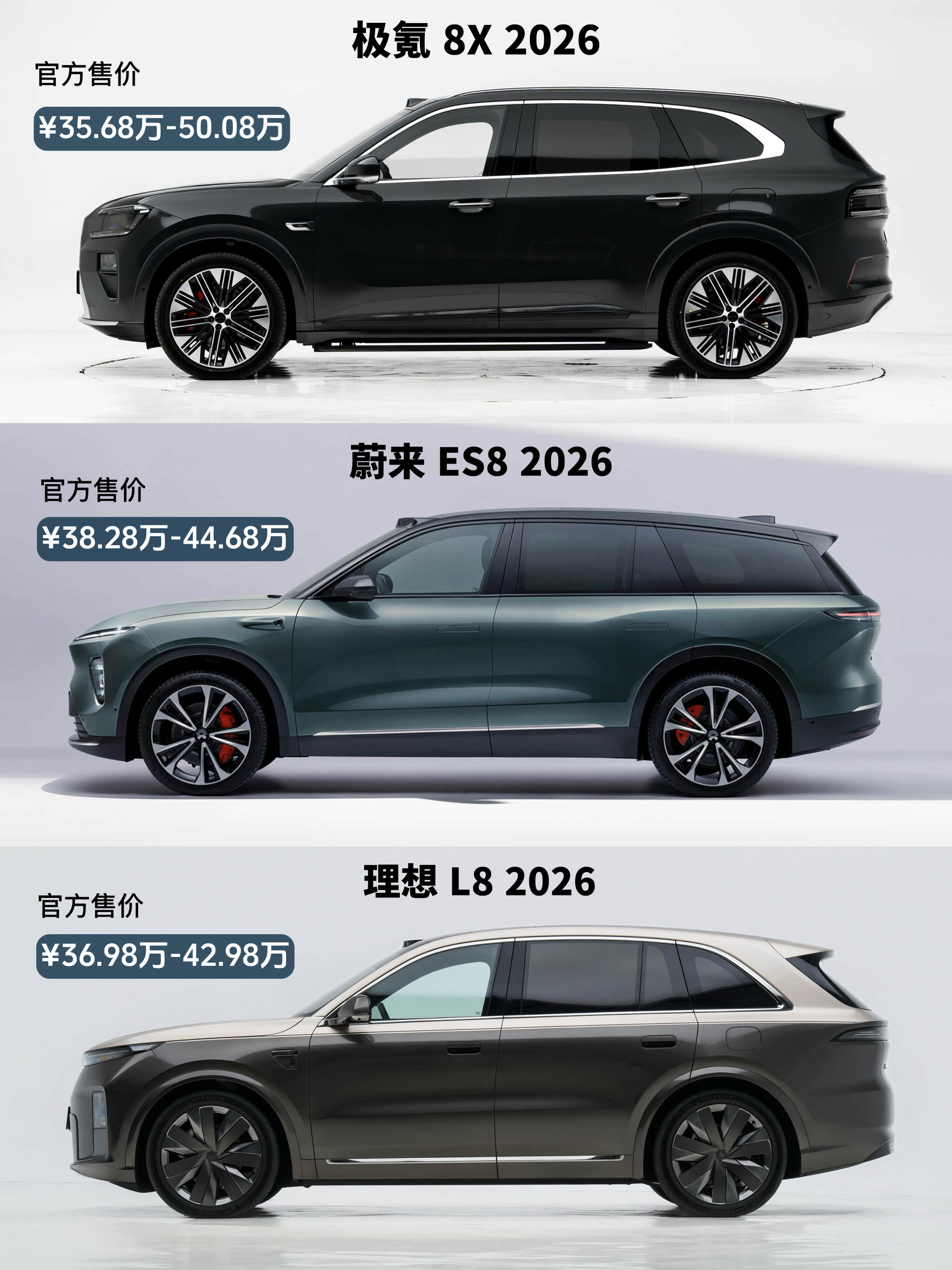 40万6座SUV 你会怎么选？蔚来ES8纯电豪华，换电3分钟补能，内饰静谧高级，