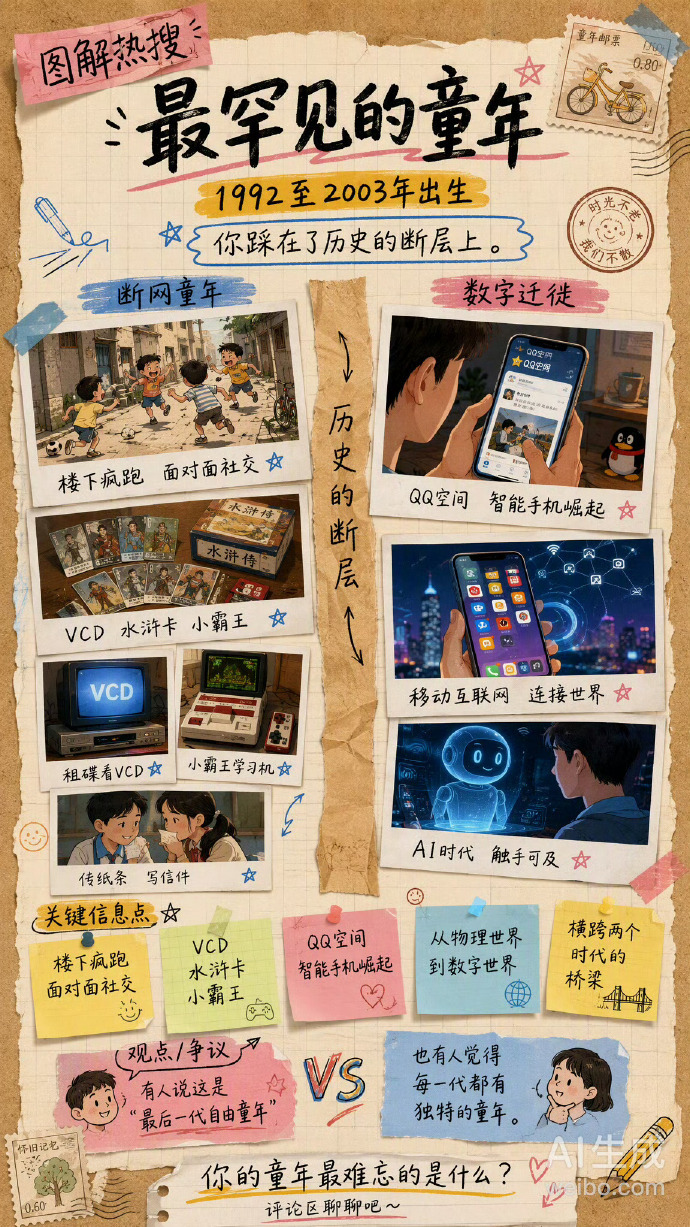如果你出生于1992年至2003年之间 童年扎根乡土，满山满村疯跑，上学有同学结