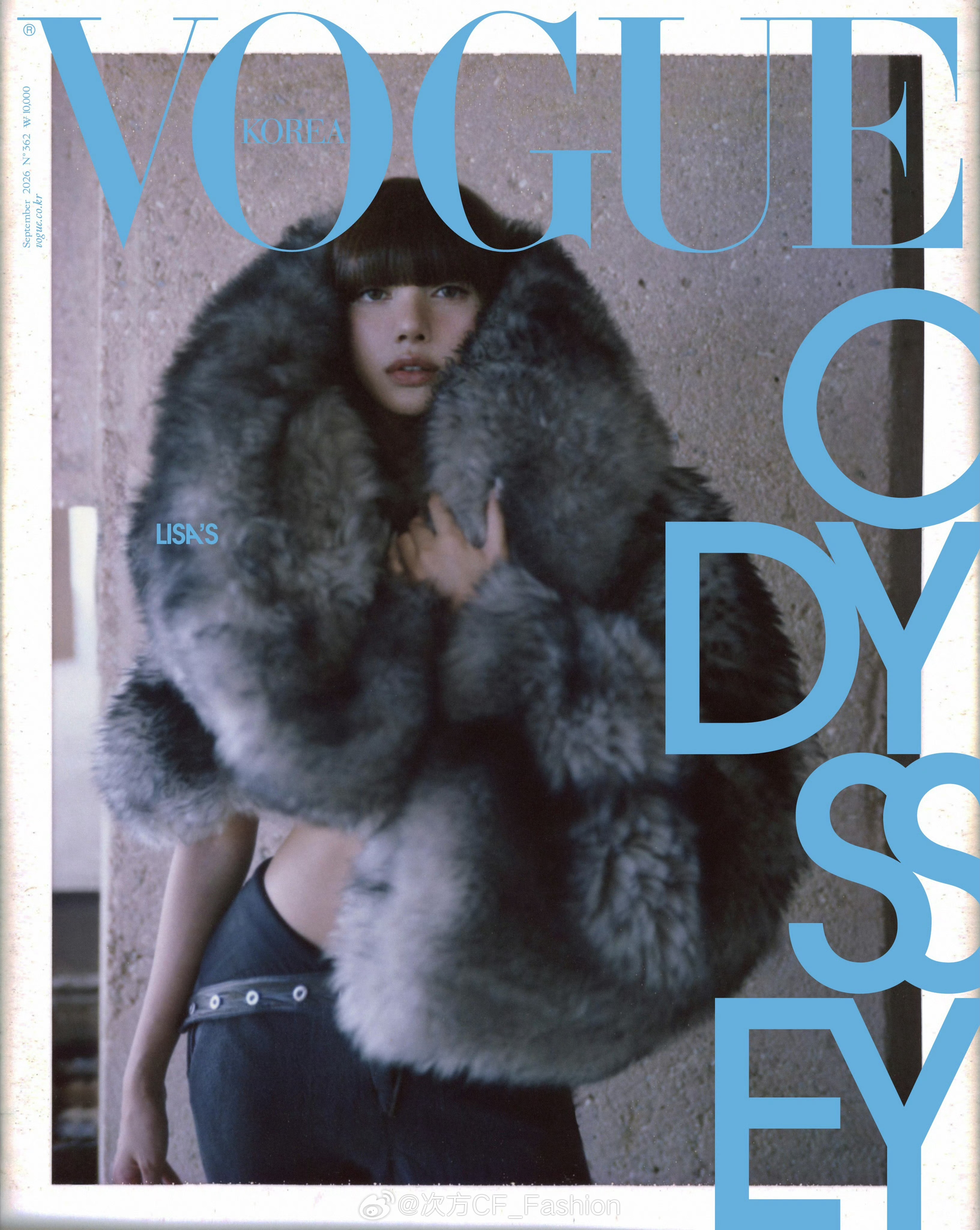 LISA坐镇Vogue 韩国版9月刊封面气势如虹，女王姿态时尚灵感解读