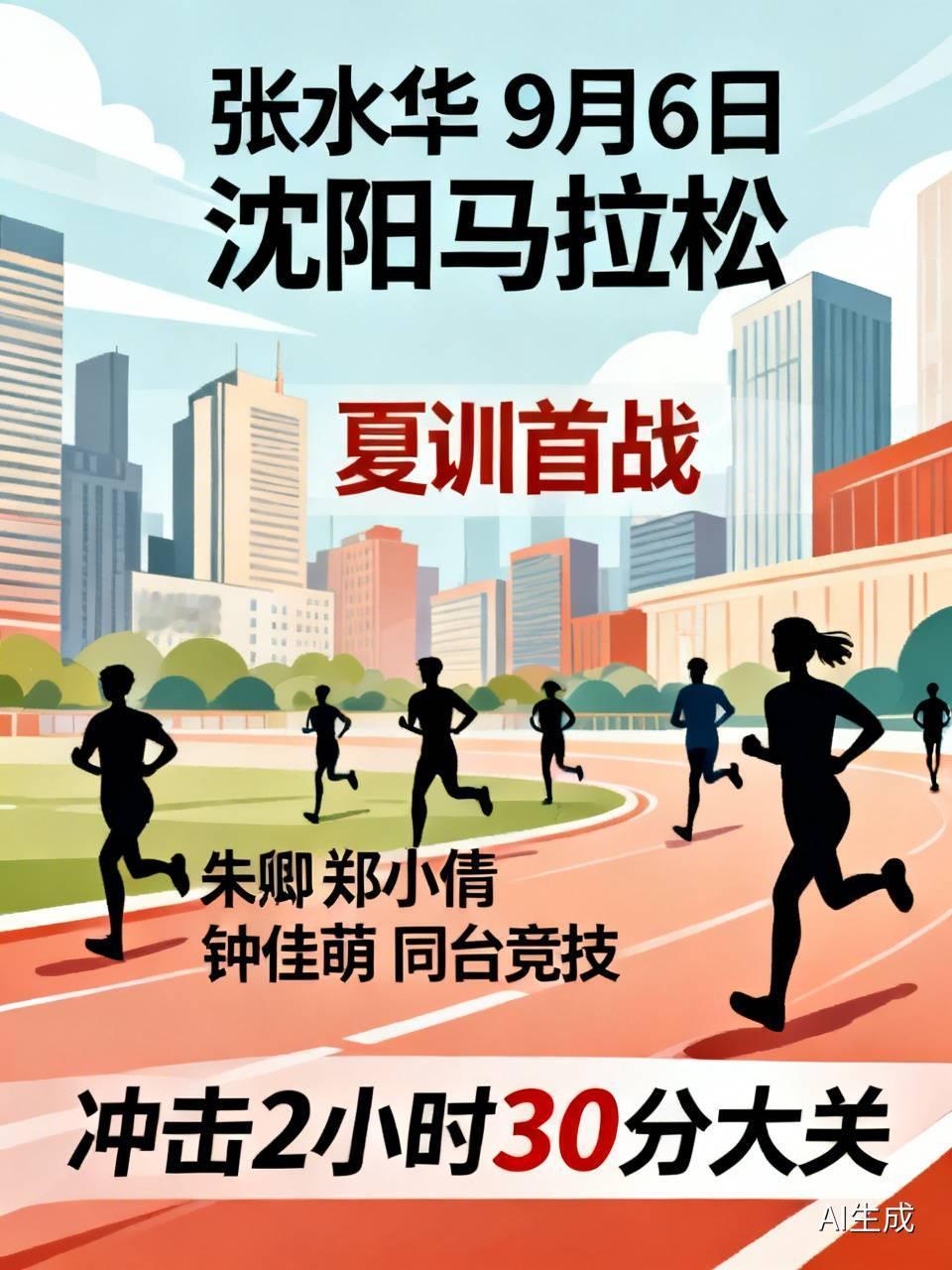 网传张水华重返哈尔滨马拉松，其实并不是。
 
原因是跑友问在评论区问她9月6日是