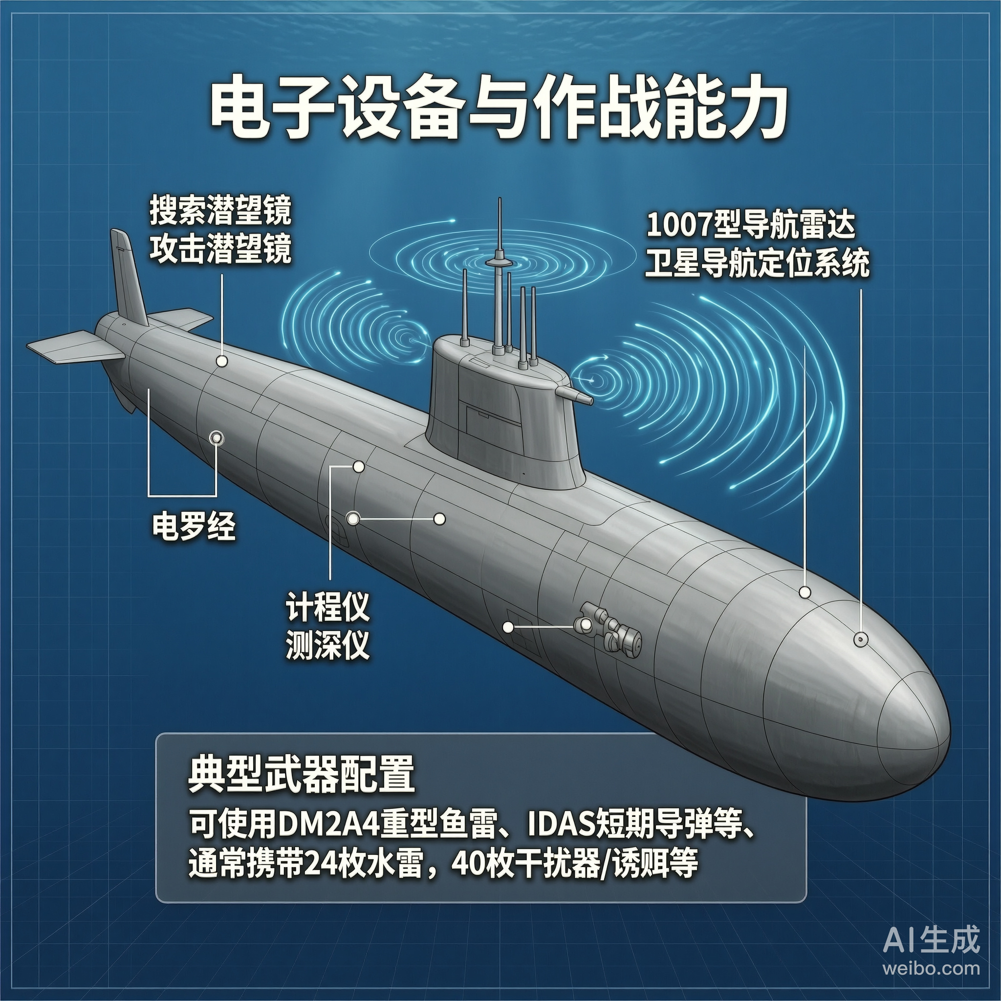 军事ai新视野 德国212级潜艇212级潜艇是德国于20世纪90年代末设计建造的
