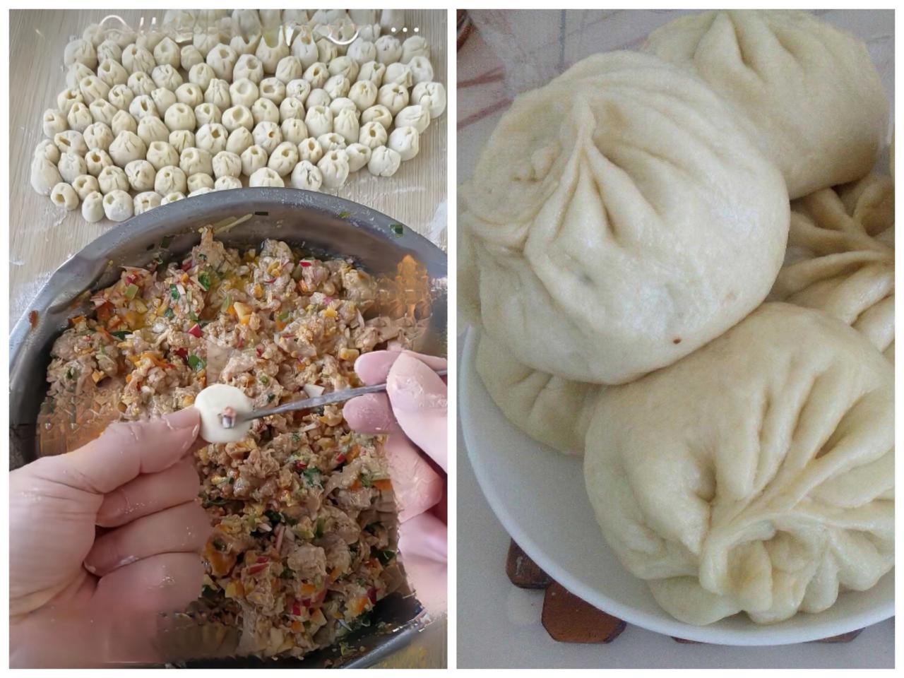 同样的面同样的馅，用“挖耳勺”包的袖珍包子和大包子你喜欢吃哪一种？