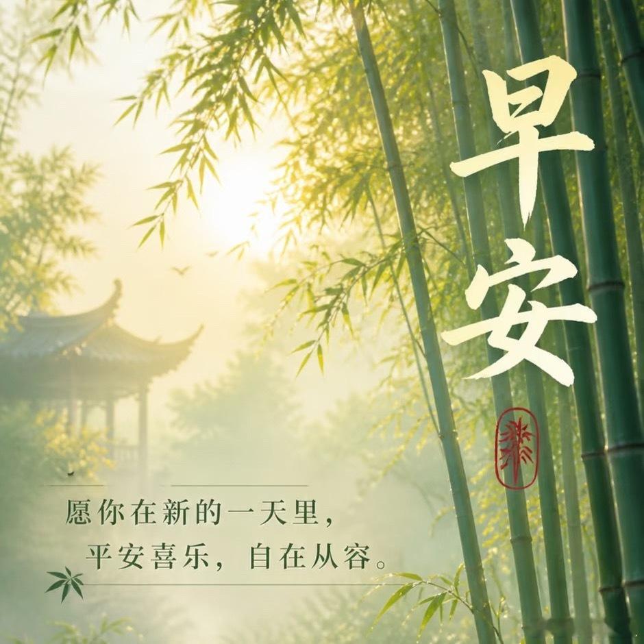 早安心语 清秋静美，温柔可爱，一起一落是人生，亦喜亦忧是心情，一朝一夕是日子，亦