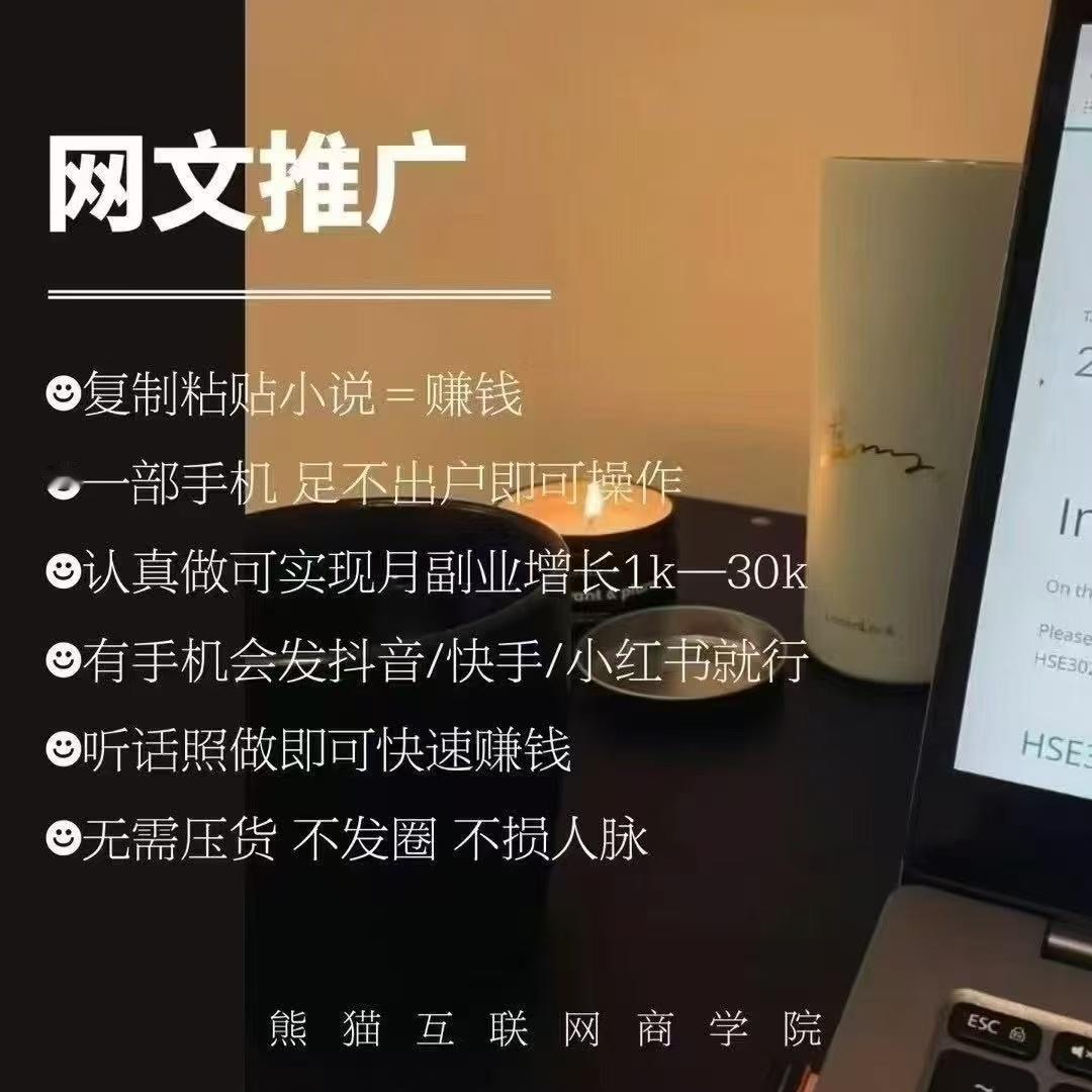 做小说推文的来团长组长一对一带，包教会，全程陪跑✔抄小说 只要会复制粘贴 会玩?