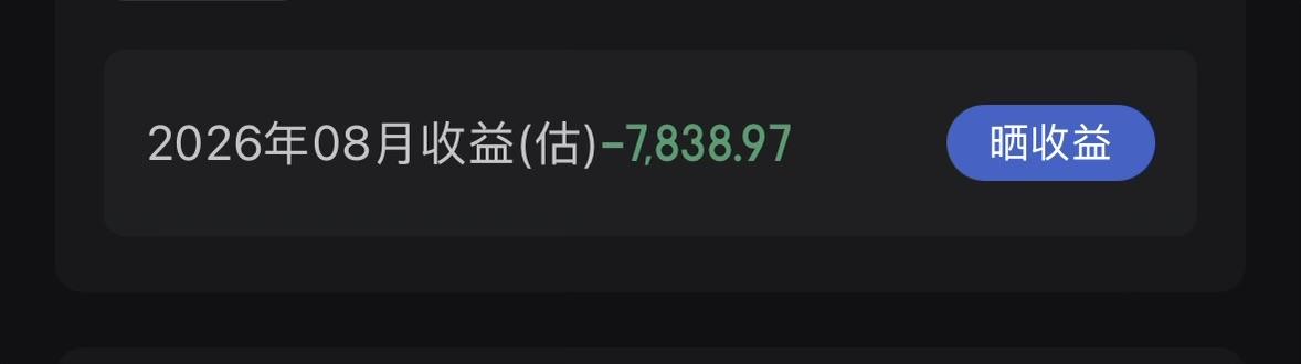 晒晒炒股日记今天收盘后看了自己的账户，8月还没剩几个交易日了，这负盈利看着心里真