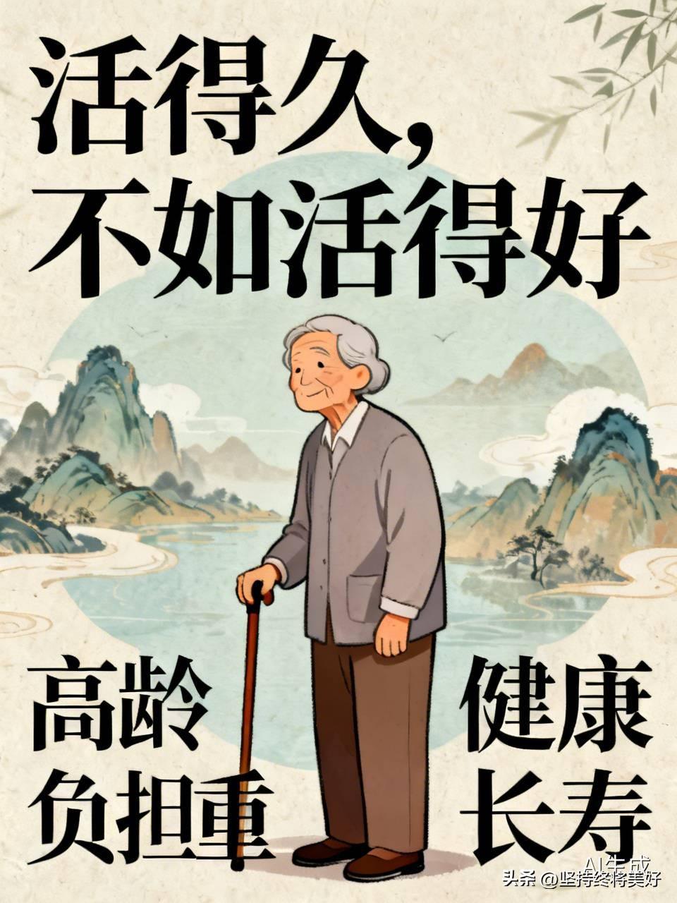 一万老人中，有多少人能健康活到80岁？真相可能和你想的不一样！活得久，不如活得好