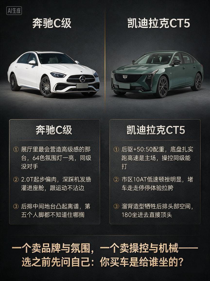 硬核性能对决精致豪华，两台后驱中型轿车怎么选？
2025款凯迪拉克CT5 28T