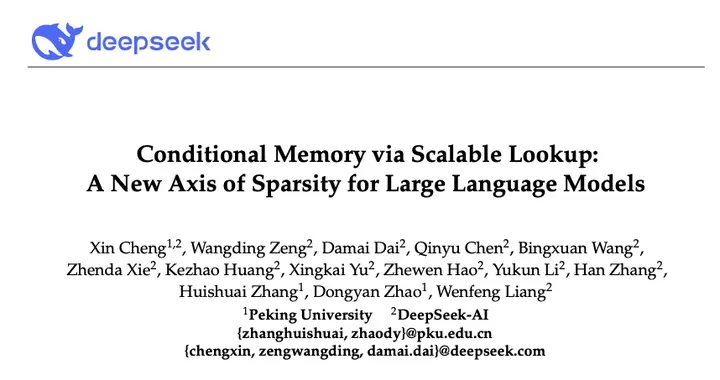 DeepSeek公布全新論文，梁文鋒署名