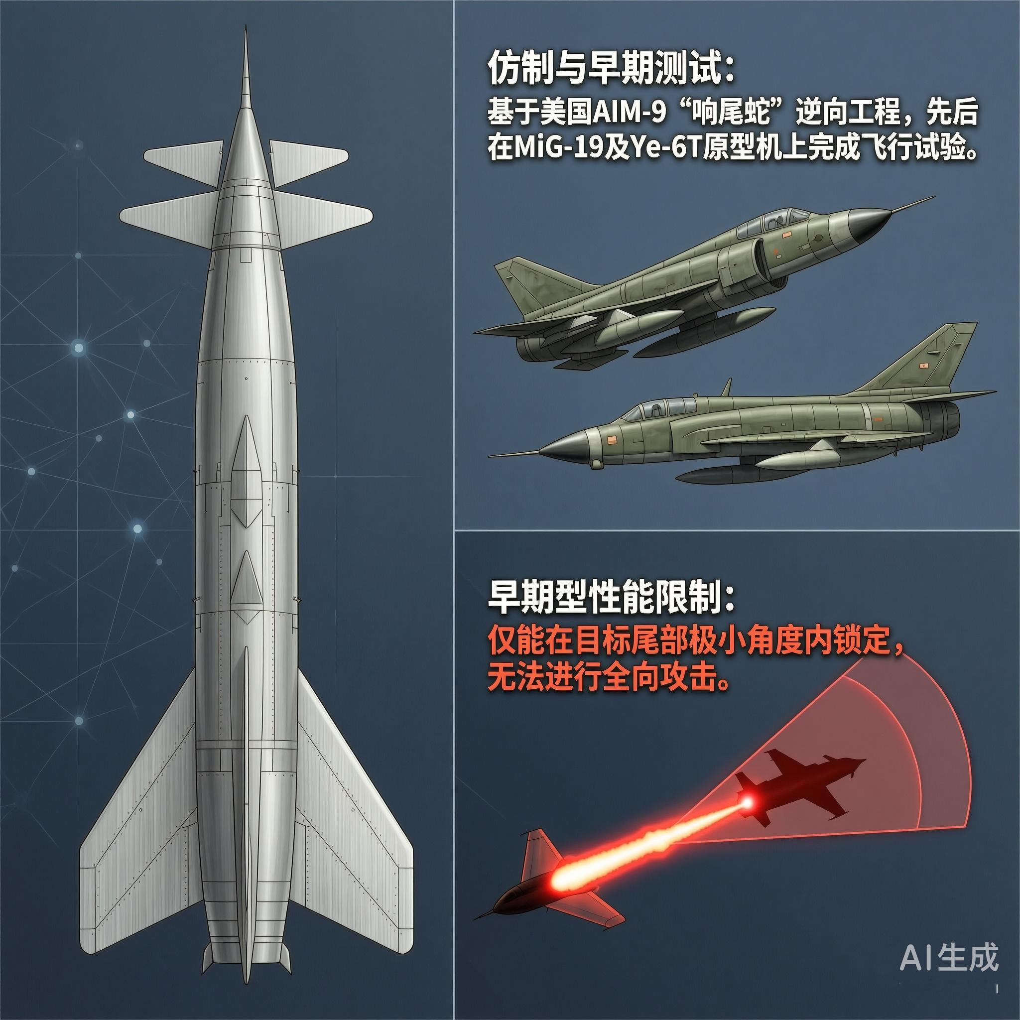 军事ai新视野 苏联R-13空对空导弹R-13空对空导弹是苏联第一种红外线导引空