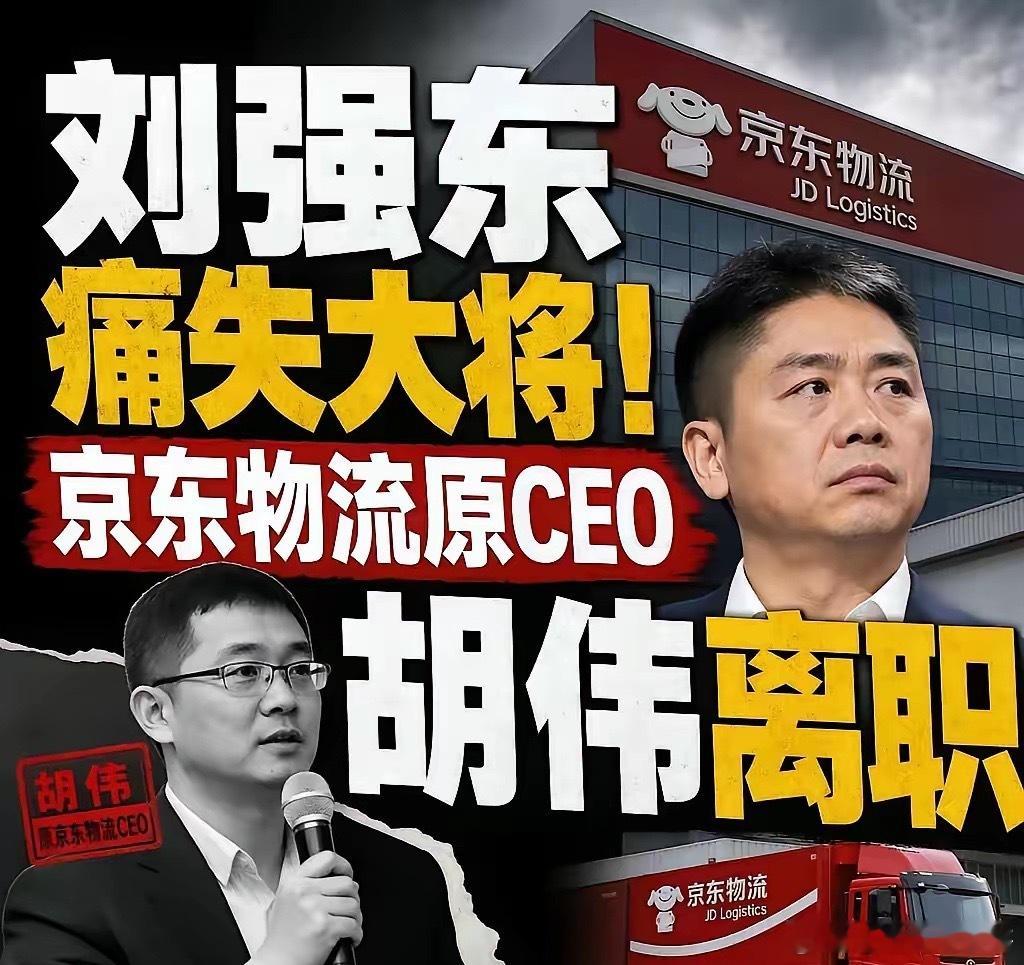 刘强东痛失一名大将，京东物流园CEO胡伟，年薪2690万，也离职了。7月22日，