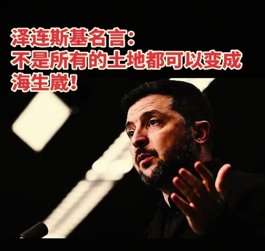 泽连斯基名言：不是所有的土地都可以变成海生崴！泽连斯基 海参崴