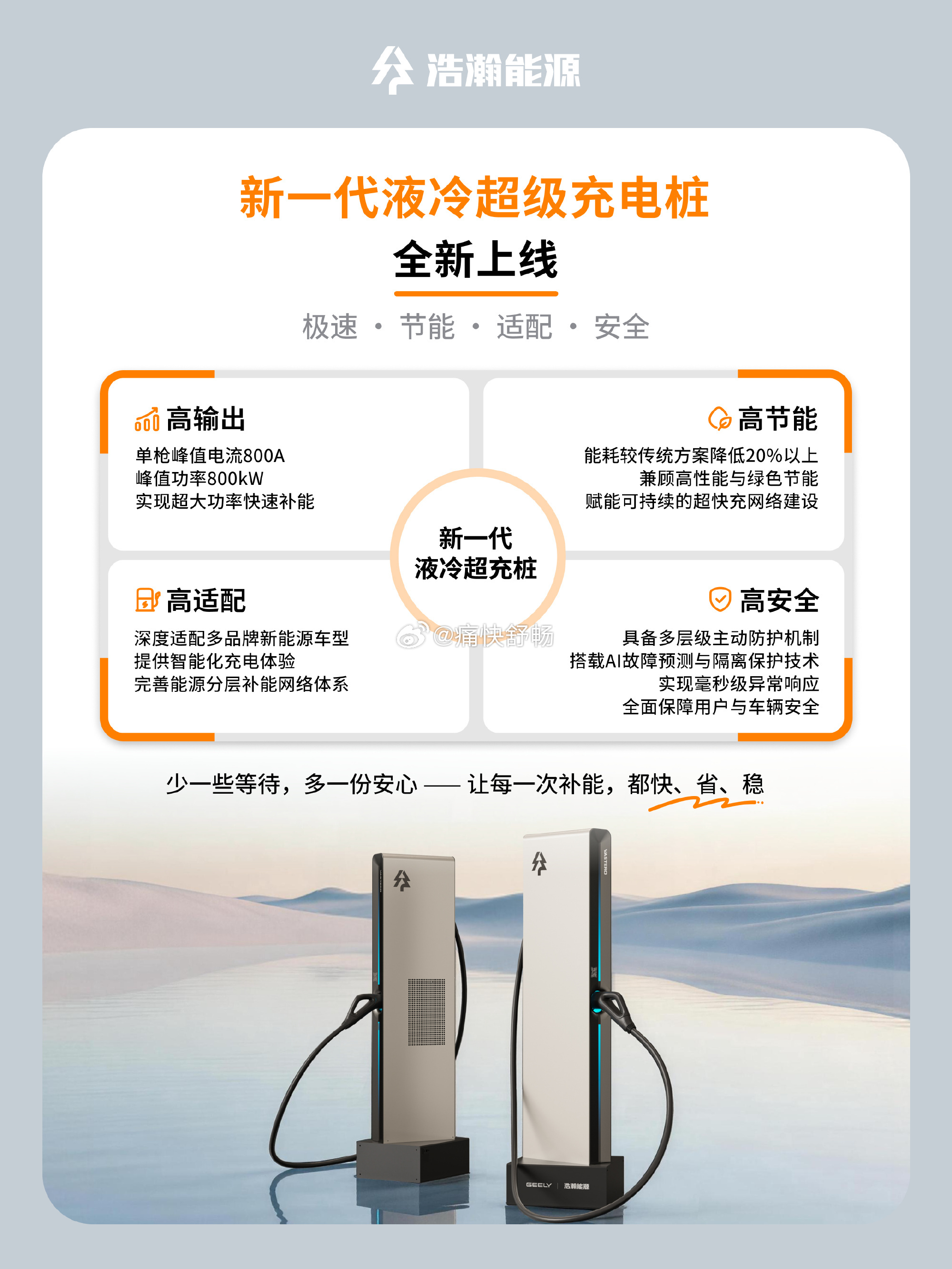极氪全新一代液冷超充桩来了！单枪峰值电流800A单枪峰值功率800kW汽场全开大