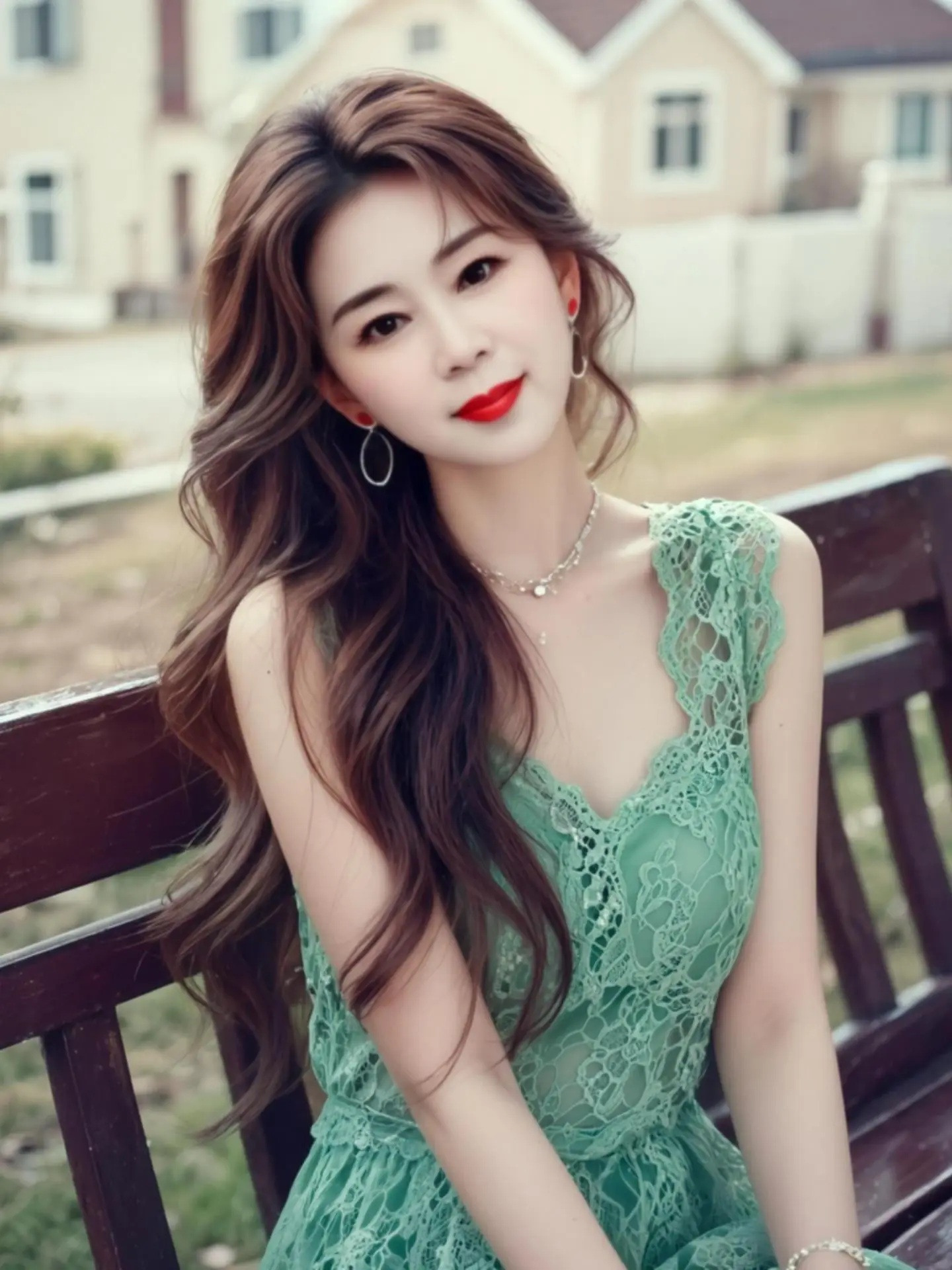 AI水乡绿裙照 随变ai随便玩