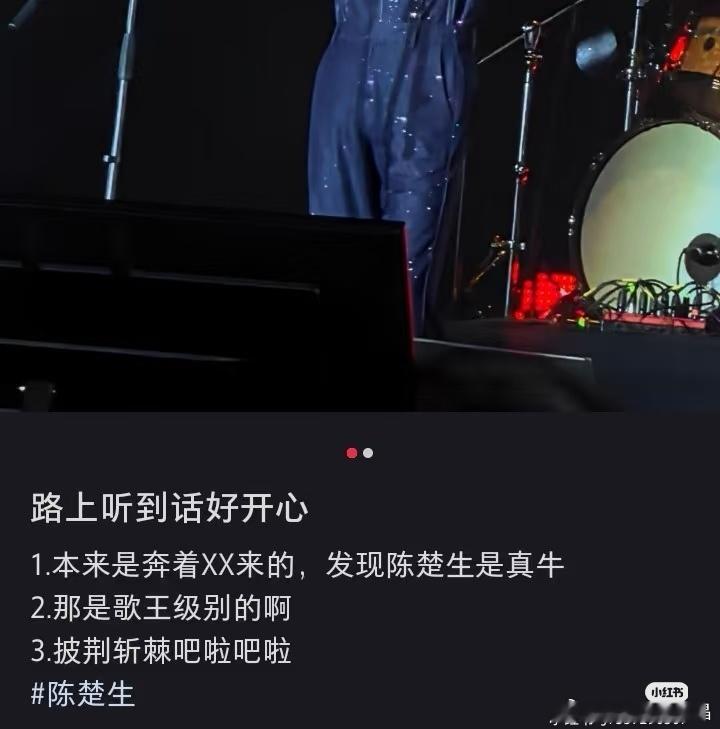 陈楚生昨天参加哈尔滨草莓音乐节，路人反馈非常好听，简直就是出来修音响的，不愧是歌