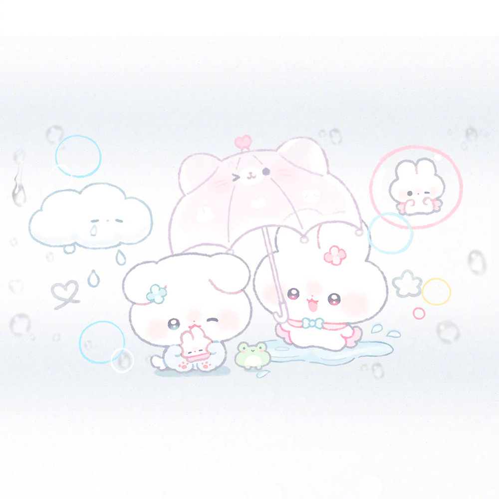 造型翻新不停，可爱始终如一！我正在使用稀缺装扮HUHU小兔系列主页皮肤。等你一起