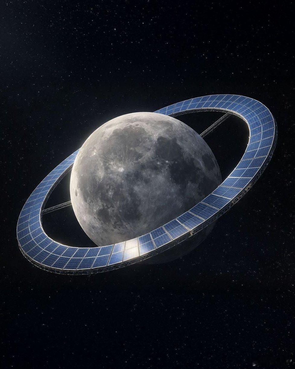 新闻🚨：      日本计划在月球周围建造一个太阳能环，将永远为地球提供能源。