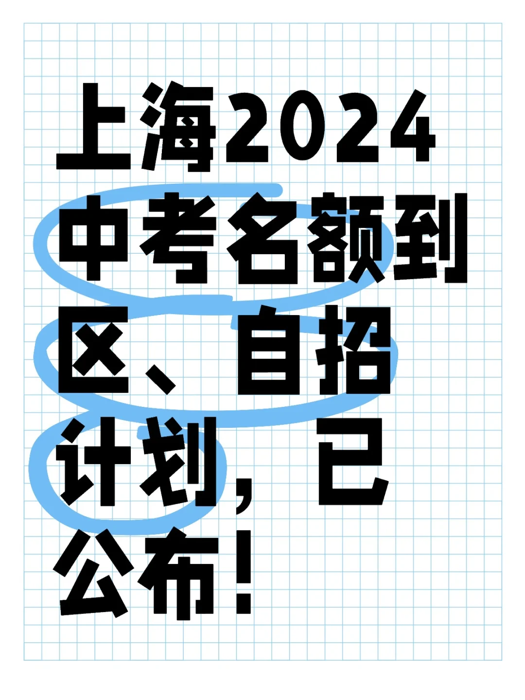 上海2024名额到区、自招计划🔥