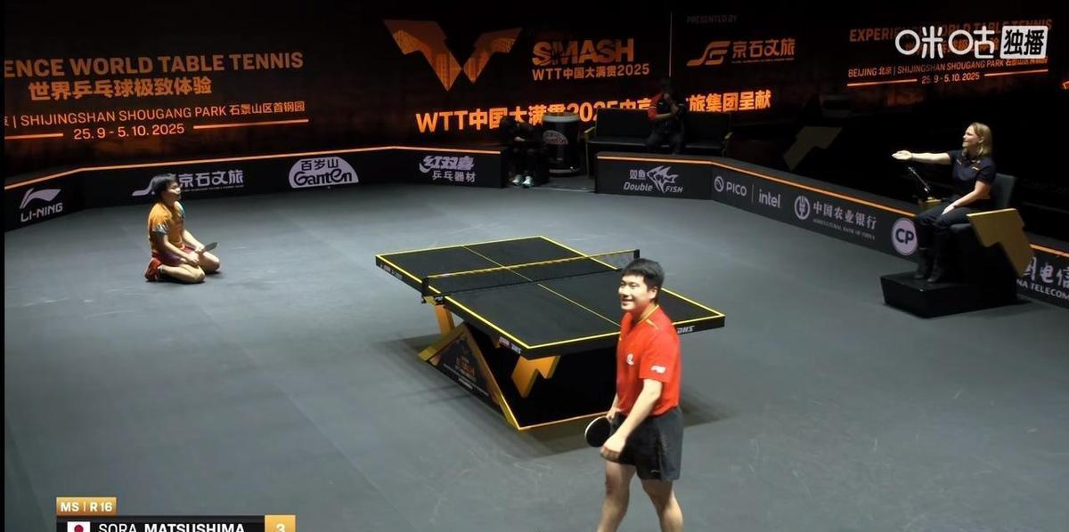 松岛辉空反手126码，国乒科研组连夜开会，梁靖崑的奥运名额，悬在10月22号那拍