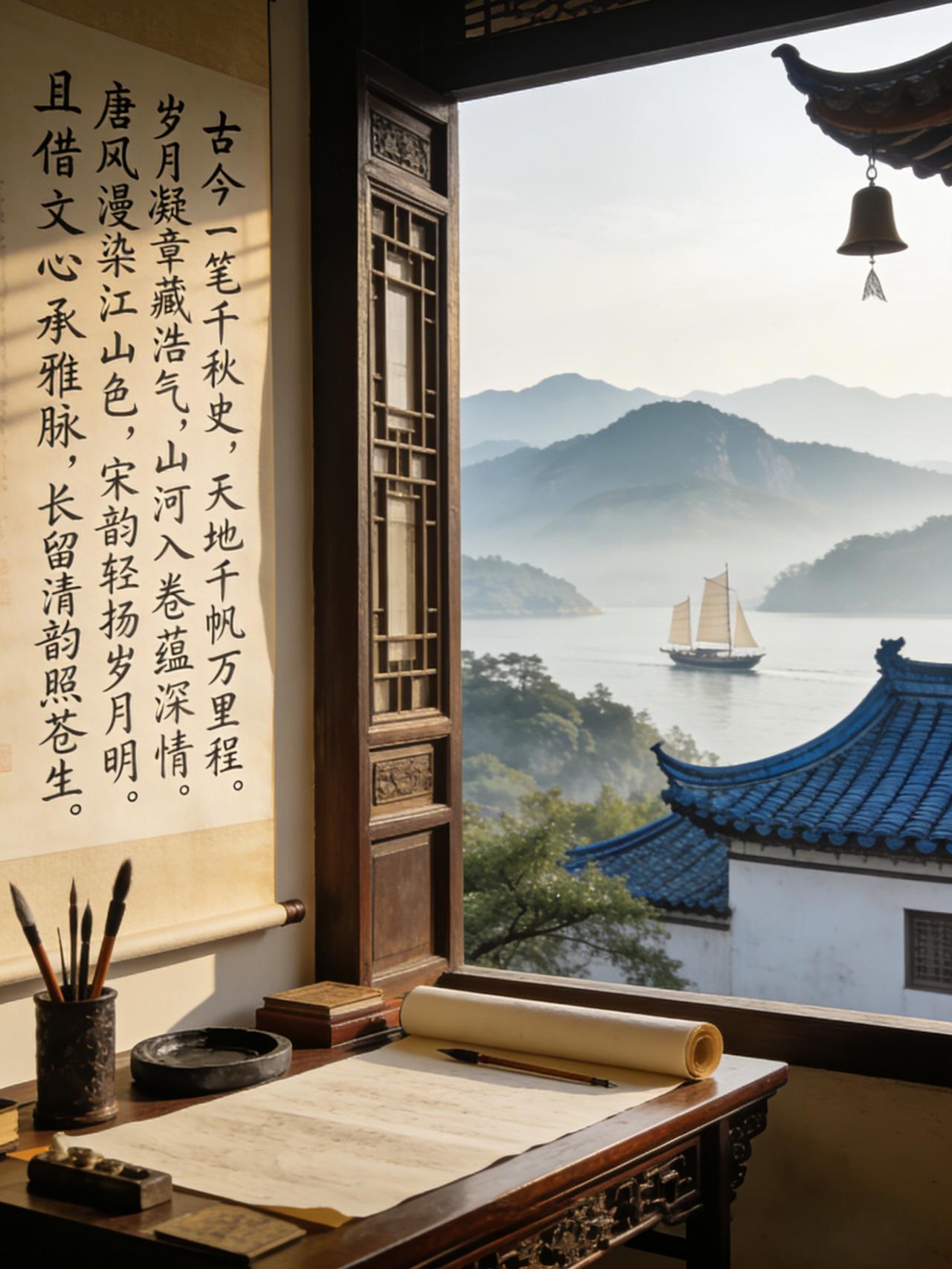 上联：古今一笔千秋史，下联：？？您请……
抛砖引玉：
上联：古今一笔千秋史下
联