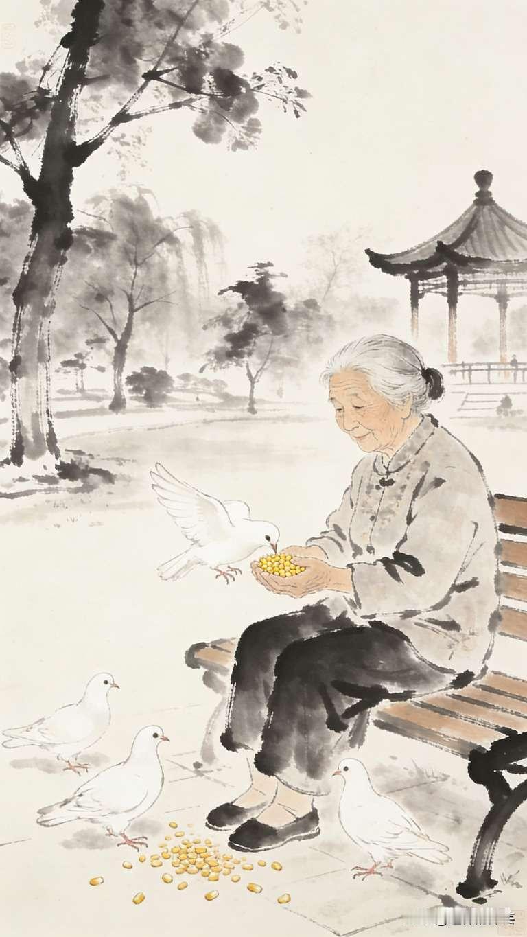 人到晚年，
再多的别人眼光，
也不会左右你。
再多的外界评价，
也不会伤害你。