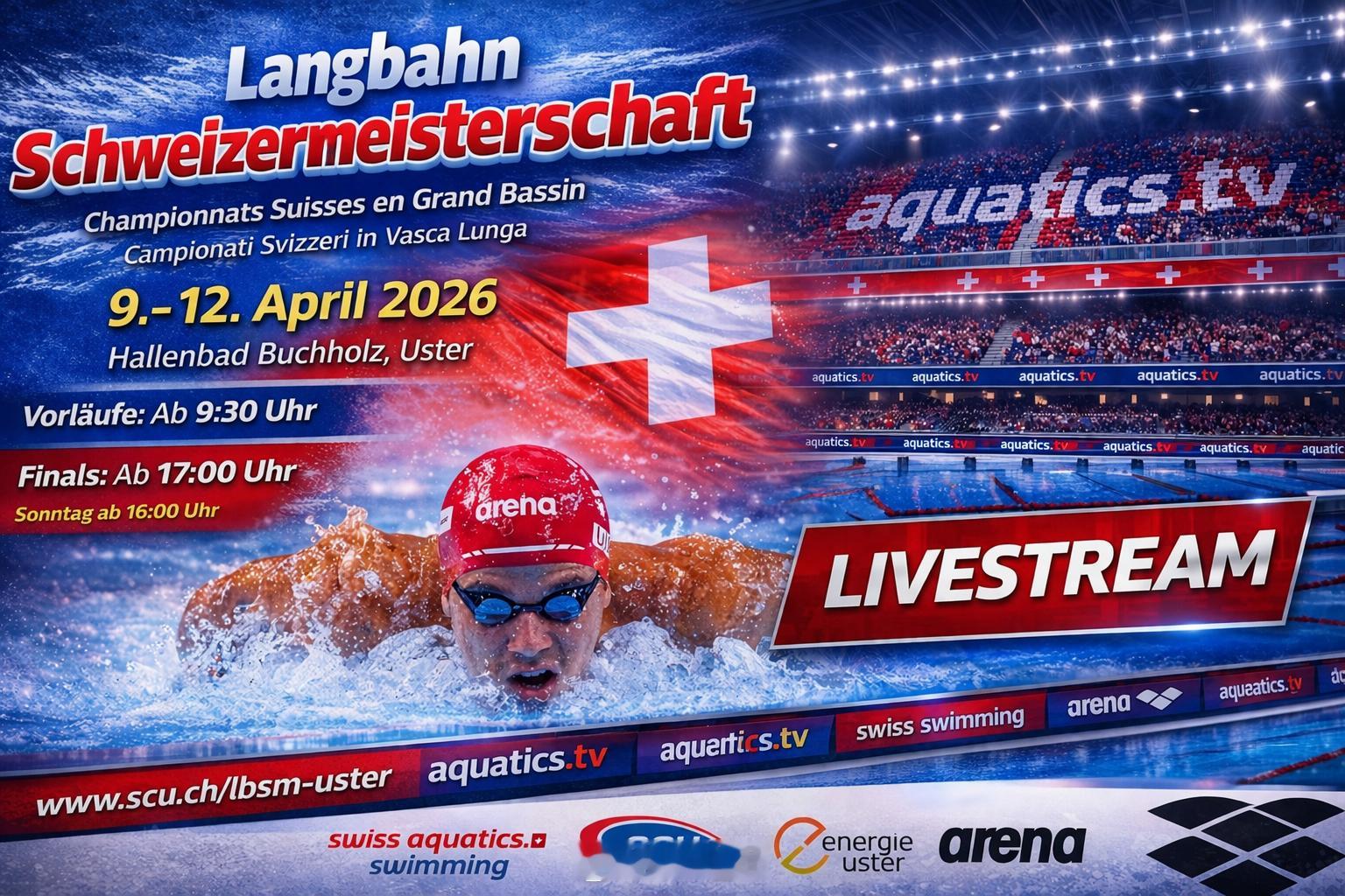 瑞士游泳锦标赛 （4.9-12）Noe Ponti：50/200蝶、50仰、50