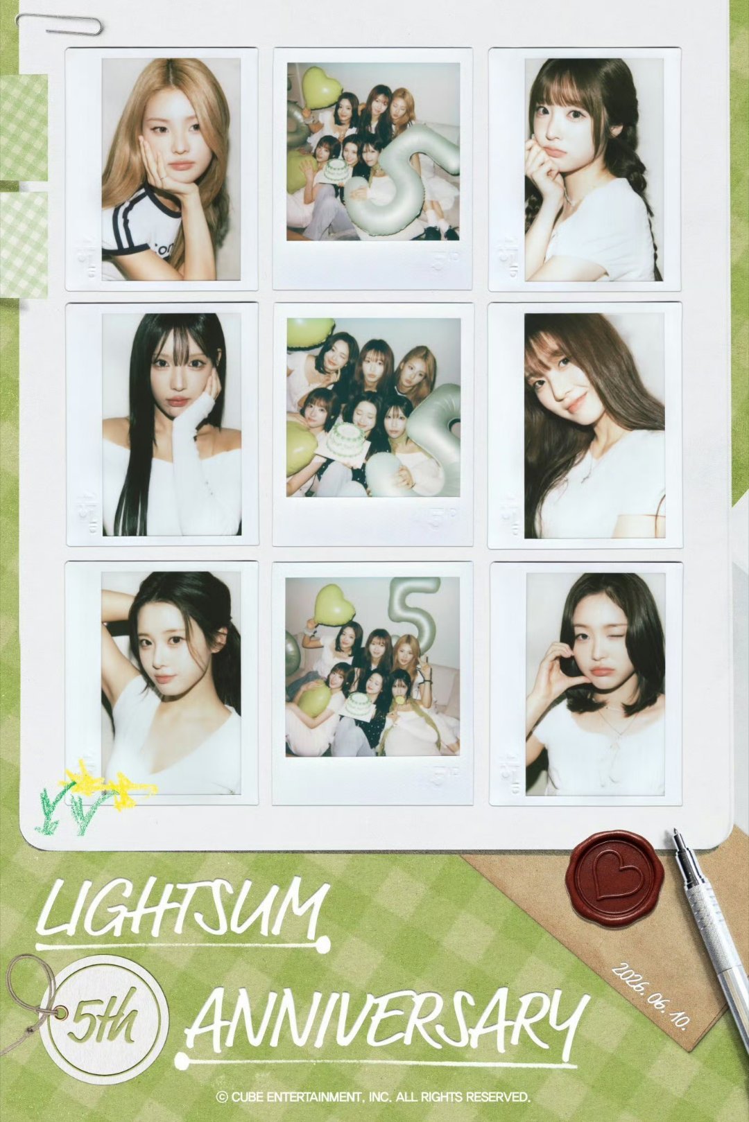 LIGHTSUM出道5周年快乐！顺利一点再顺利一点吧