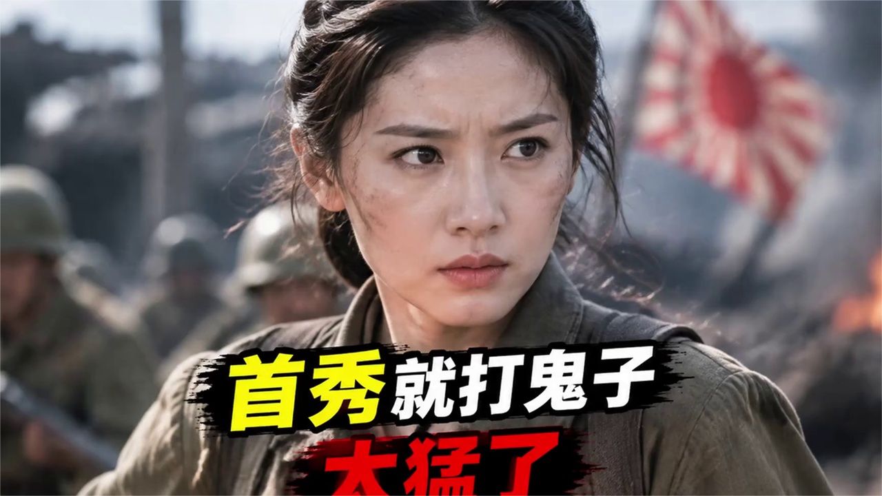 王晓慧第一部戏去打鬼子，这个开局太猛了吧？