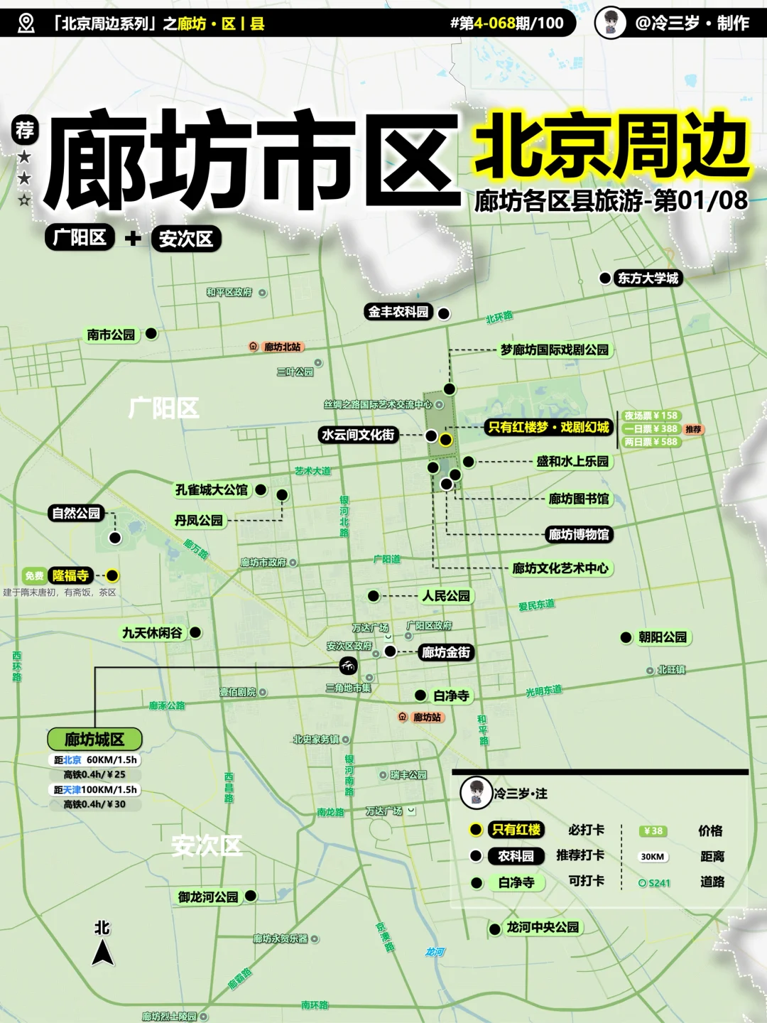 开始写廊坊各区县了！先出一期廊坊市区的