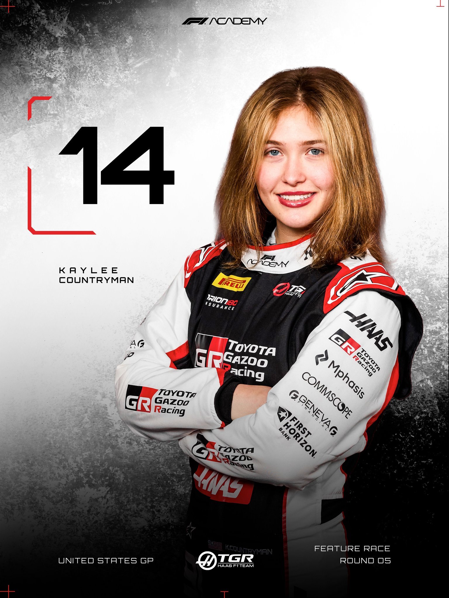 凯莉在冲刺赛中以P14完赛为本周末F1学院比赛画上句号🇺🇸2026F1美国大