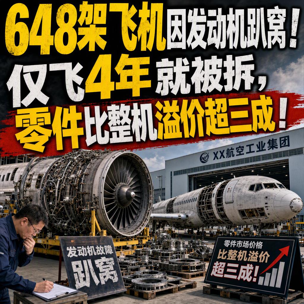 问大家一个问题：你买的新车才开四年，为啥有人宁可把它切成零件卖？
先说结论：飞机