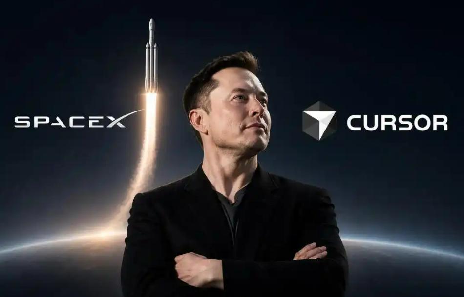 SpaceX正式完成收购AI代码编辑器Cursor，Cursor隐含股权价值60