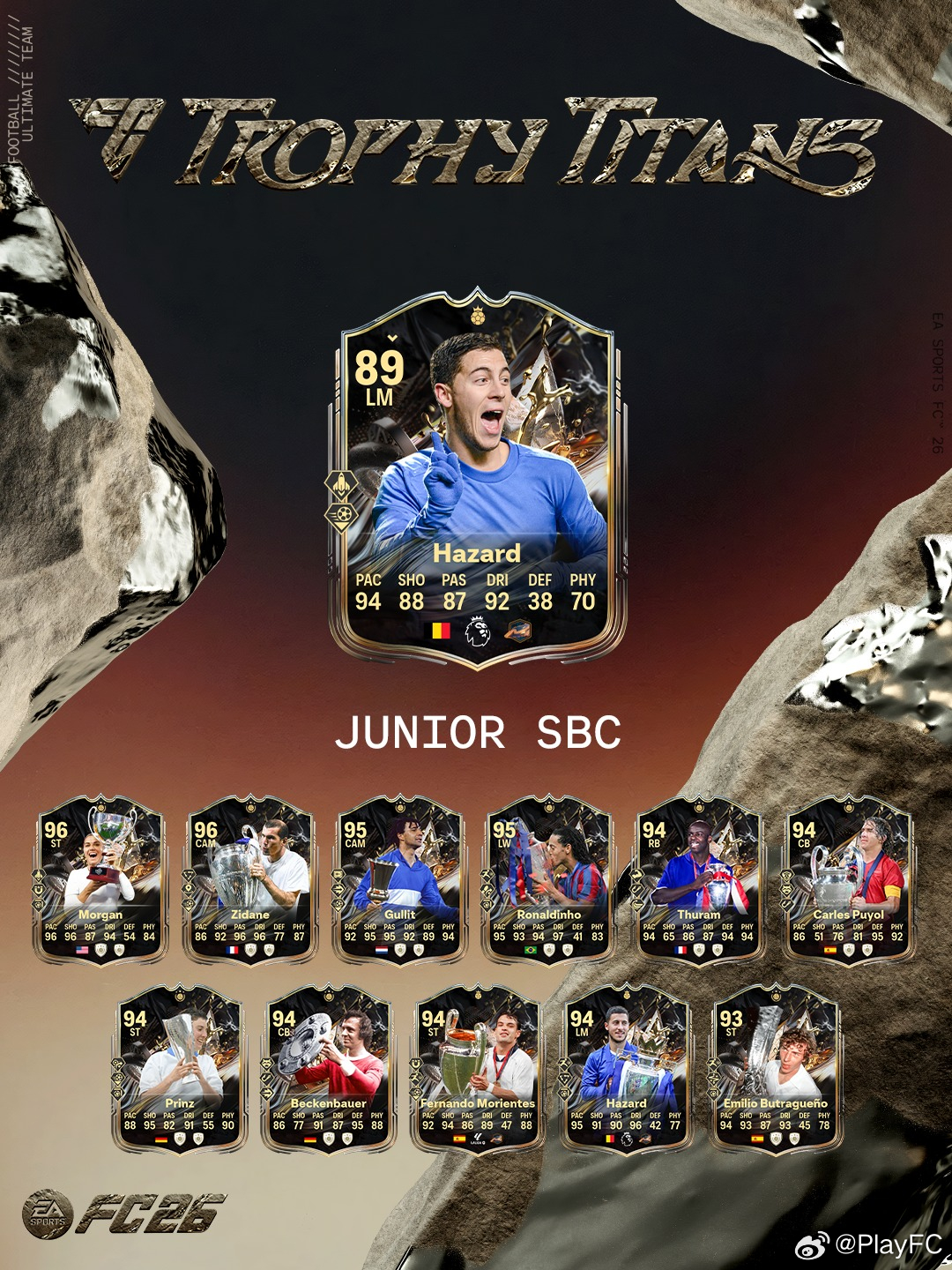 4月4日【新增 SBC】共 10 个1. Kaká｜14 个挑战2. 奖杯巨人挑