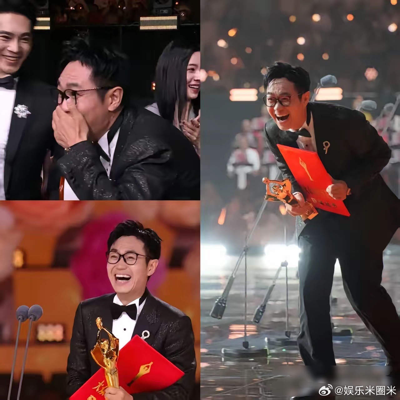 拿到了百花奖最佳导演，大鹏的反应很有意思，跟别的导演、演员不一样，他第一反应不是