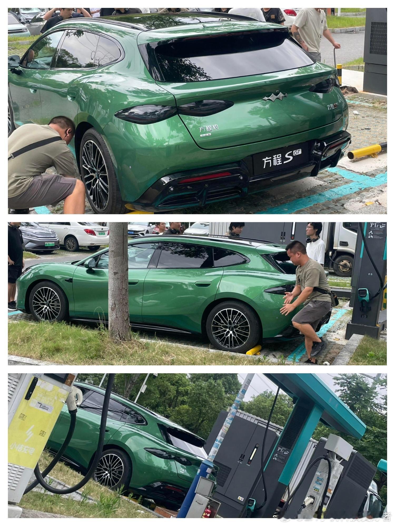 方程豹方程S GT实车曝光，这车漆质感真不错，颜值比之前的渲染图还是要好看很多的