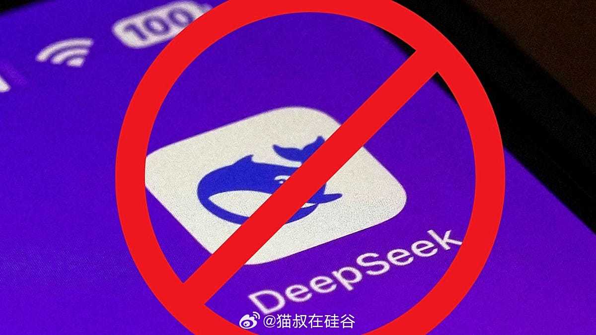 美国政府下令清除DeepSeek：联邦机构须下架全部相关产品，政府合同同步封禁美