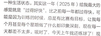 那几年里乒乓球也是我的全部 那些日子也在算分看比赛和期待下一个比赛中度过 未来很
