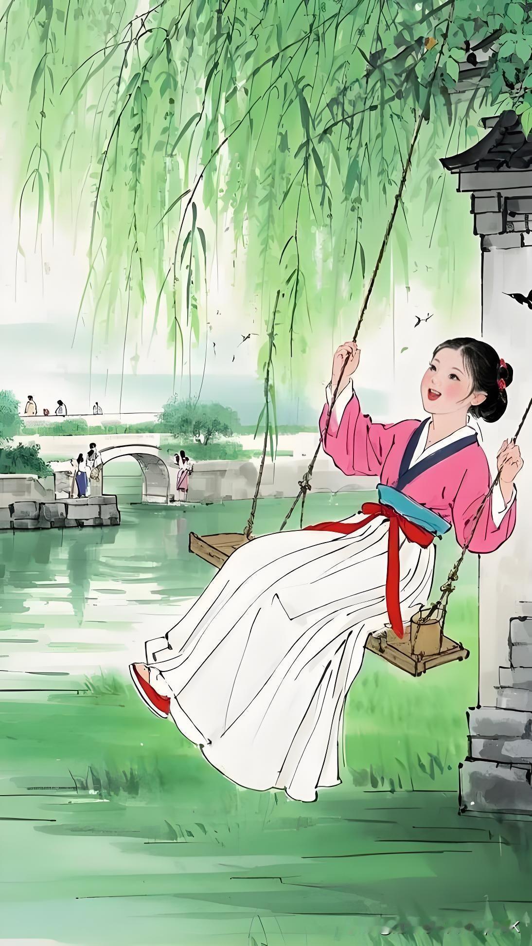 《晚春初夏八首·其一》
——宋·张耒
阴阴夏景变馀春，
清晓园林未有尘。
日日东