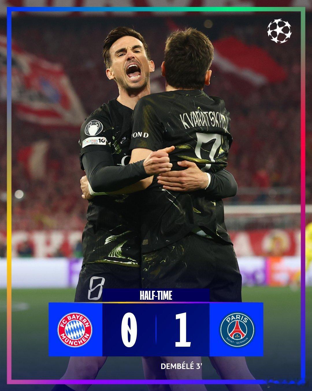 裁判搞了下心态，导致拜仁球员的射门动作都有点急。这个半场没能扳一个难度有点大了。