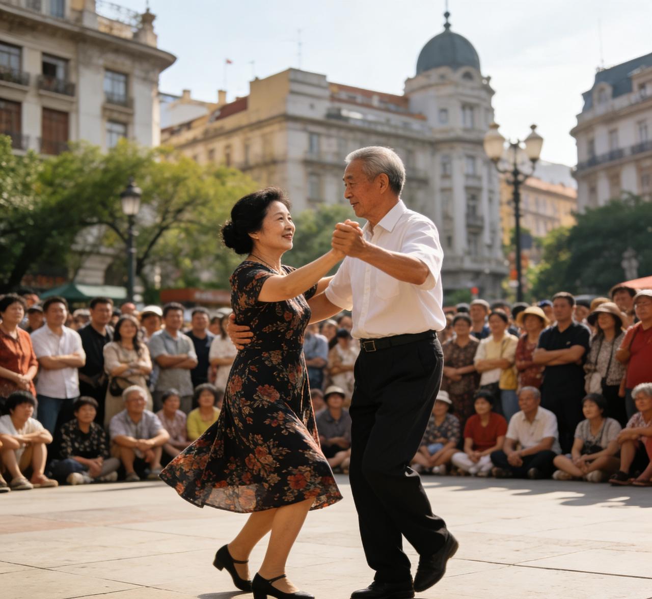 笑不活了家人们！我爸这操作也太秀了！
 
咱就是说，为了蹭我妈的广场舞热度，我爸
