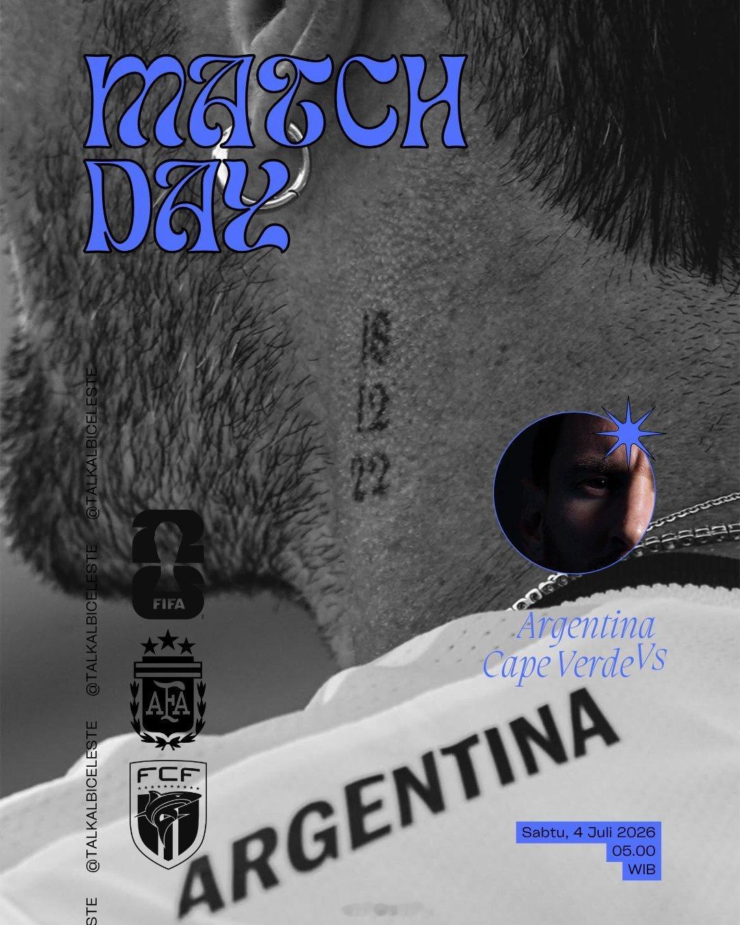 阿根廷球迷俱乐部阿根廷🇦🇷比赛日！阿根廷vs佛得角   阿根廷国家队明天对阵