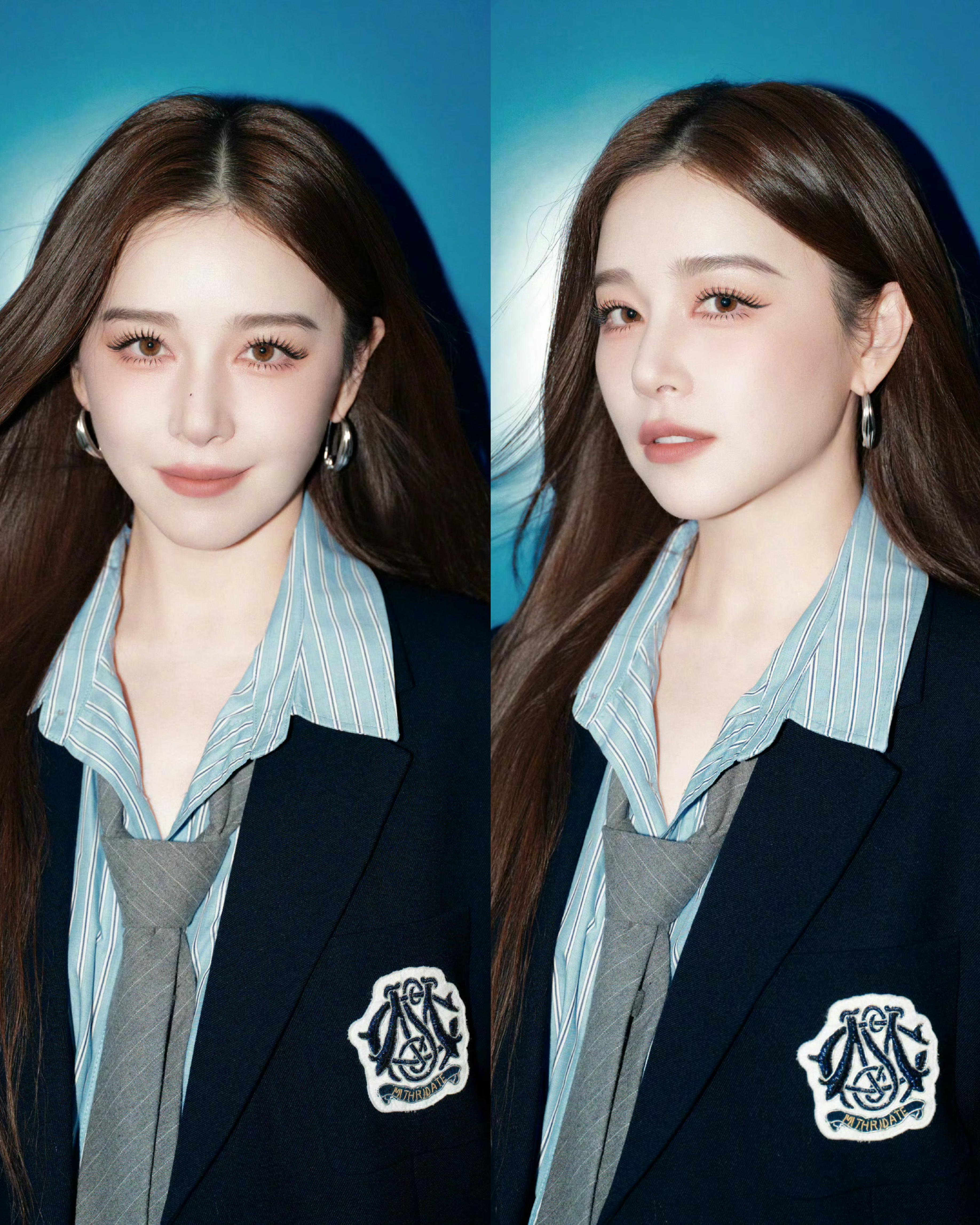 阚清子学姐你太美好了阚清子美式学院证件照哦莫！阚清子美式学院证件照也太好看了吧！